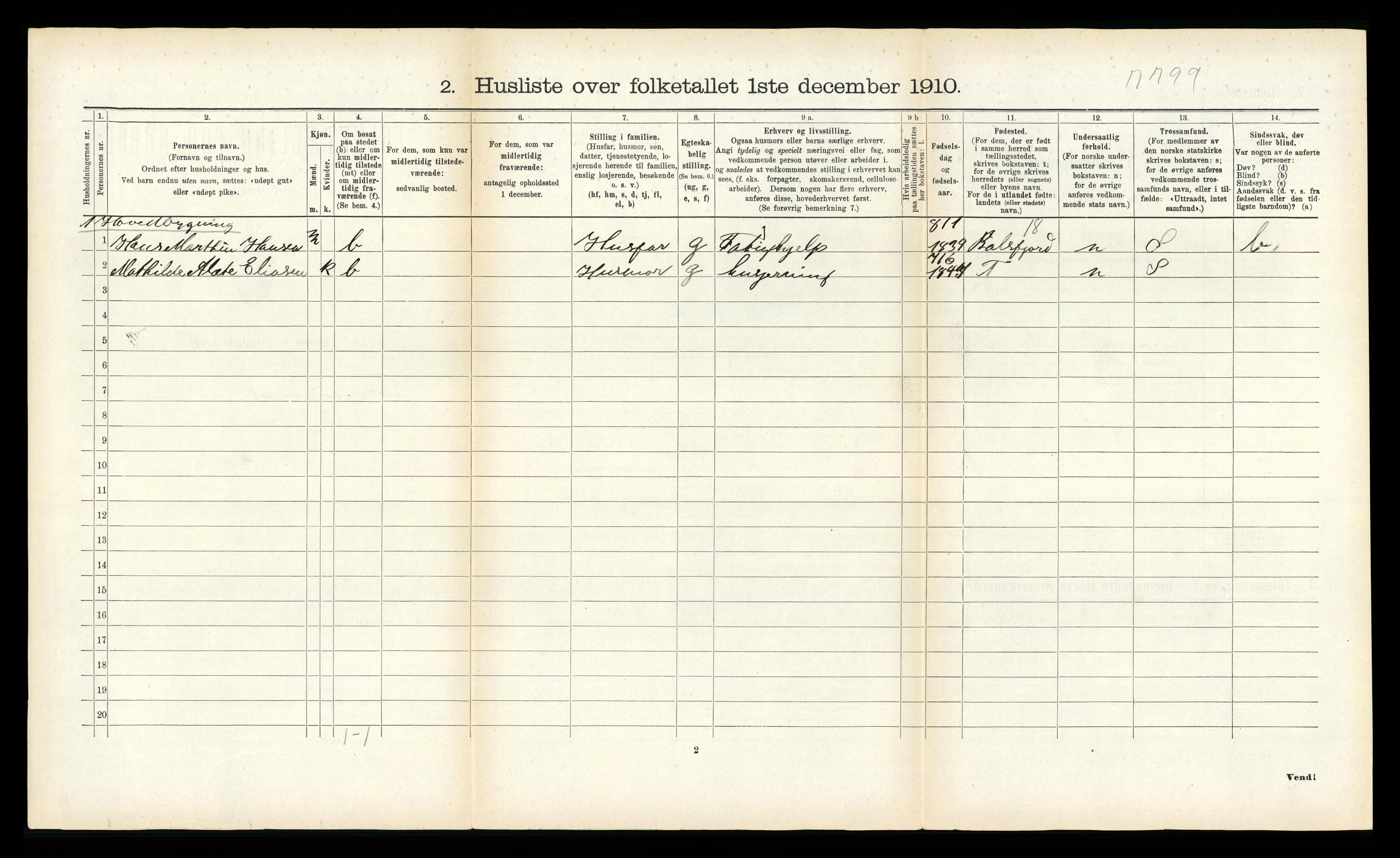 RA, 1910 census for Tromsøysund, 1910, p. 1168