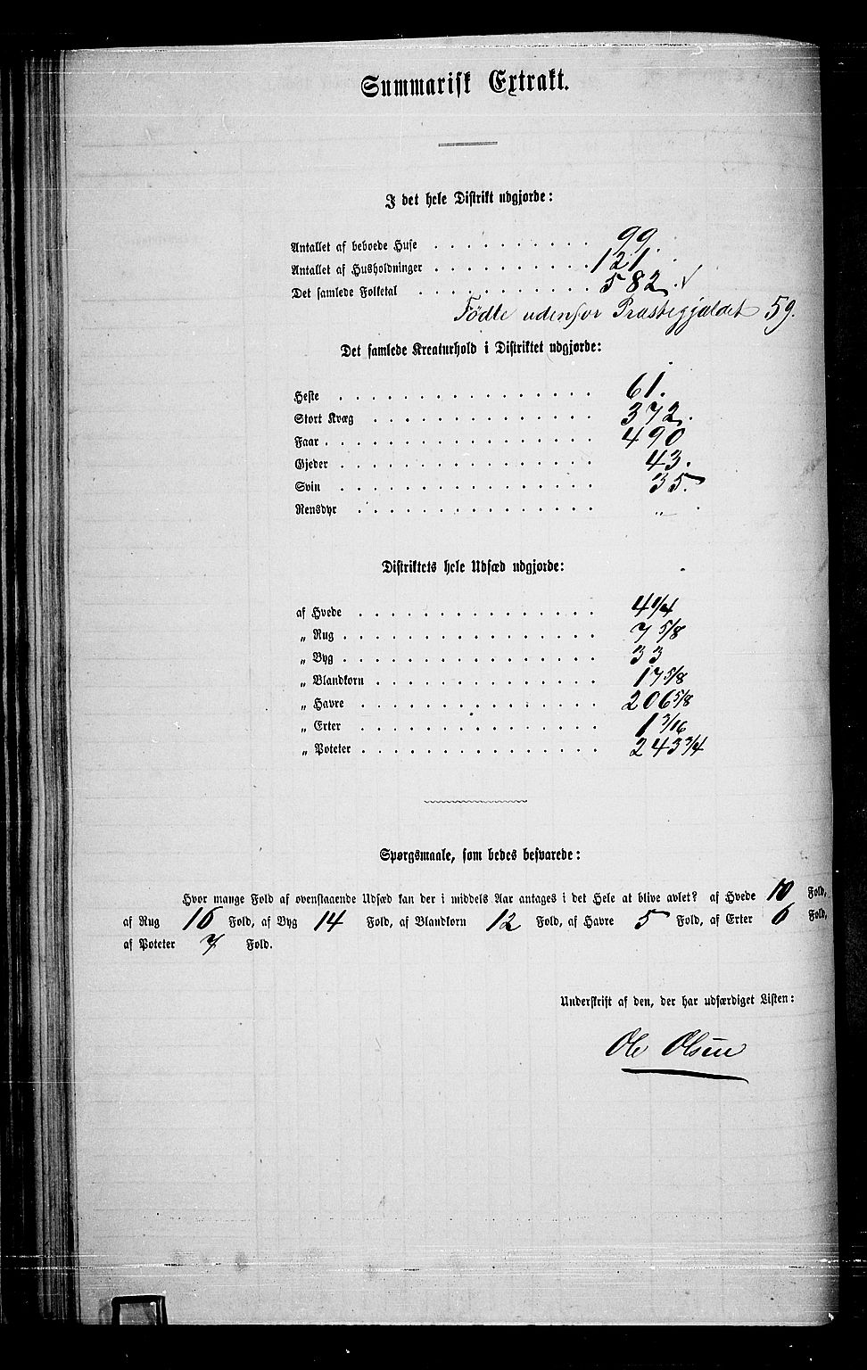 RA, 1865 census for Sigdal, 1865, p. 92