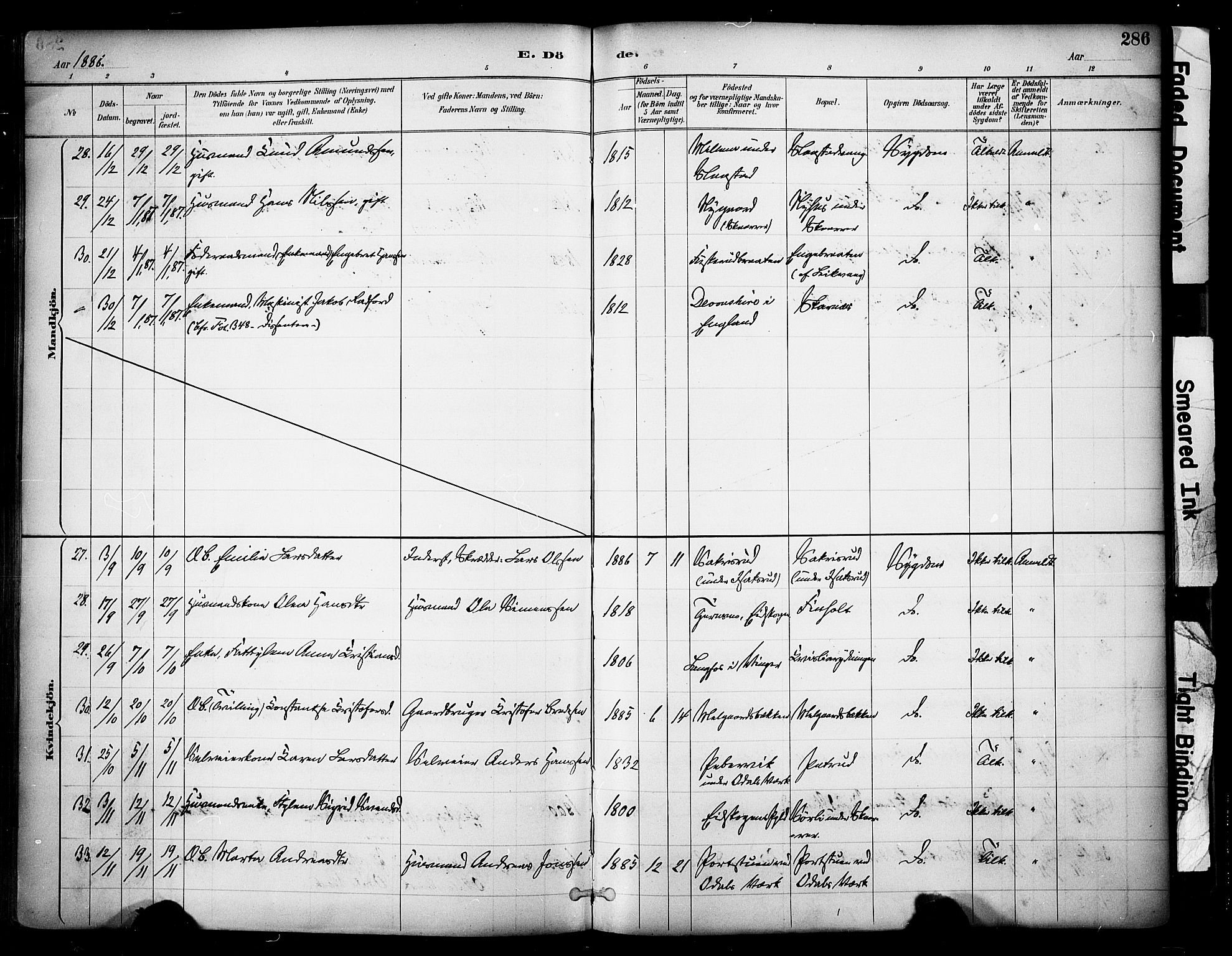 Sør-Odal prestekontor, AV/SAH-PREST-030/H/Ha/Haa/L0007: Parish register (official) no. 7, 1886-1925, p. 286