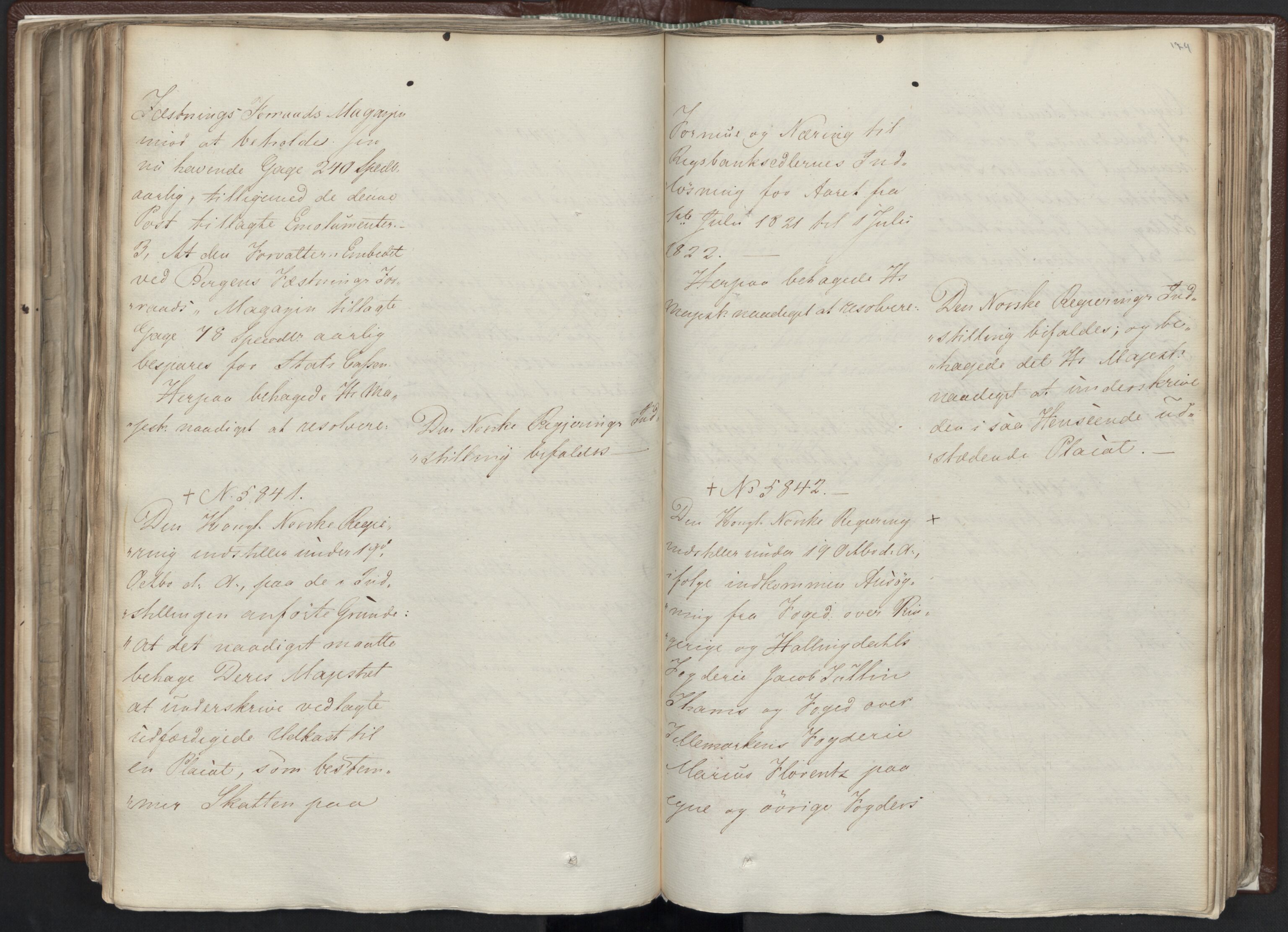 Statsrådssekretariatet, AV/RA-S-1001/A/Ab/L0012: Kgl. res. nr. 5679-6008 II, 1821, p. 173b-174a