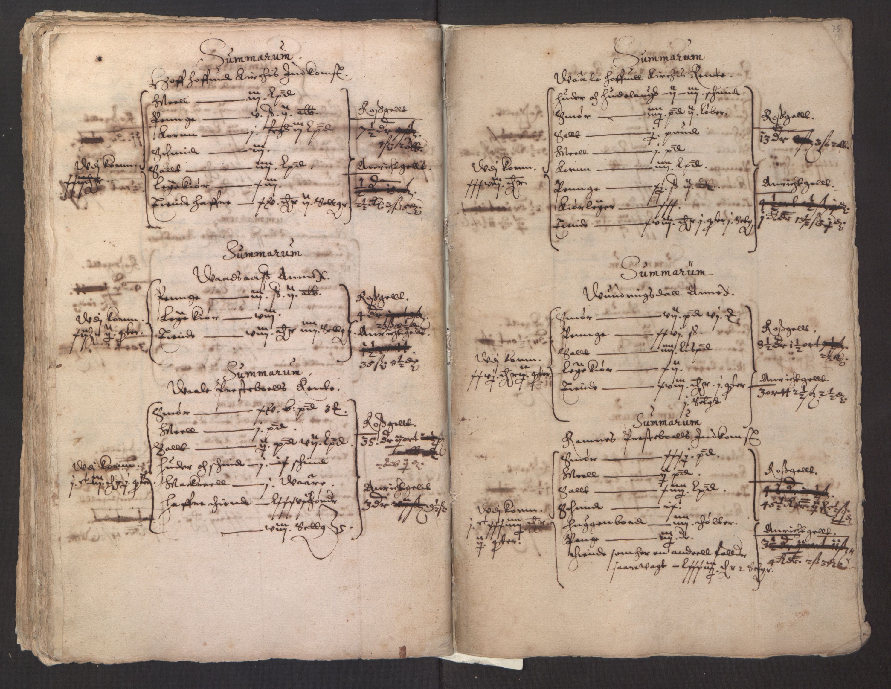 Stattholderembetet 1572-1771, AV/RA-EA-2870/Ek/L0014/0001: Jordebøker til utlikning av rosstjeneste 1624-1626: / Kirke- og prestebolsinntekter i Oslo og Hamar bispedømme, 1625-1626, p. 77