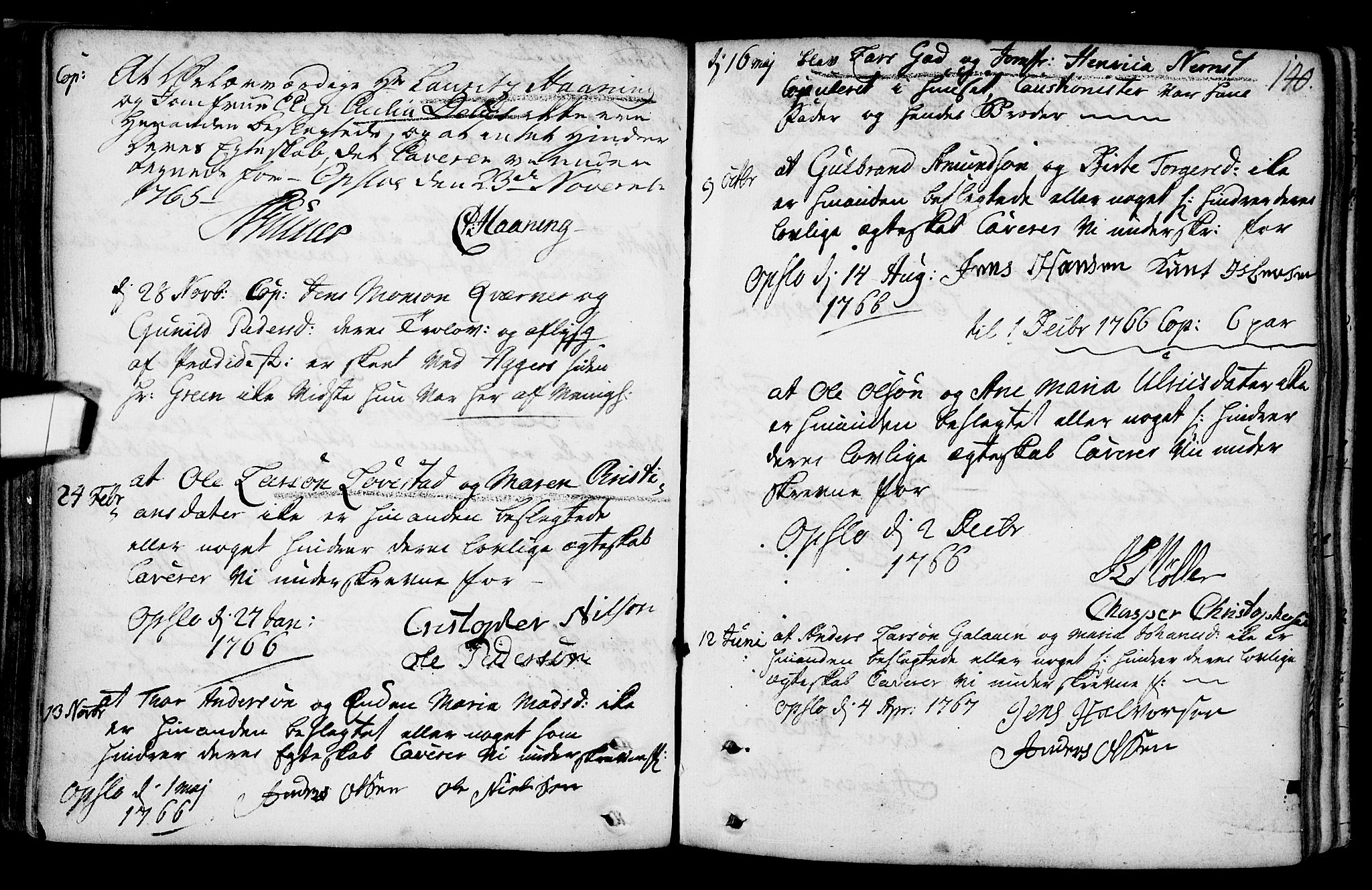 Gamlebyen prestekontor Kirkebøker, AV/SAO-A-10884/F/Fa/L0001: Parish register (official) no. 1, 1734-1818, p. 140