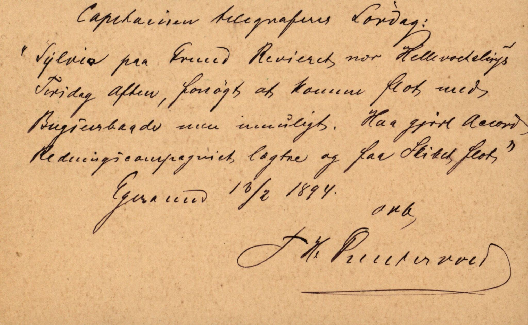 Pa 63 - Østlandske skibsassuranceforening, VEMU/A-1079/G/Ga/L0030/0006: Havaridokumenter / Sylvia, Stærk, Cathrine, Caroline, Glengairn, 1893, p. 16