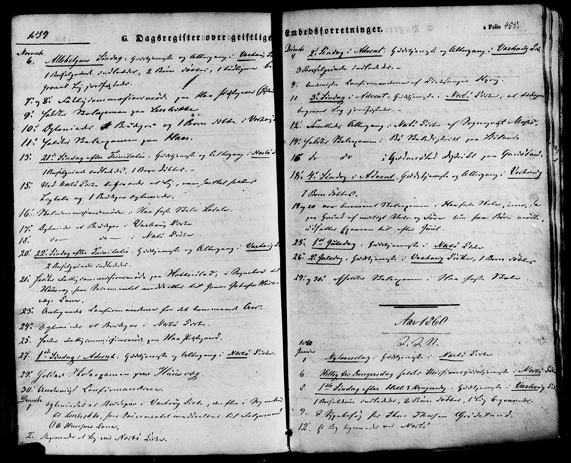 Hå sokneprestkontor, SAST/A-101801/001/30BA/L0008: Parish register (official) no. A 7, 1853-1878, p. 455
