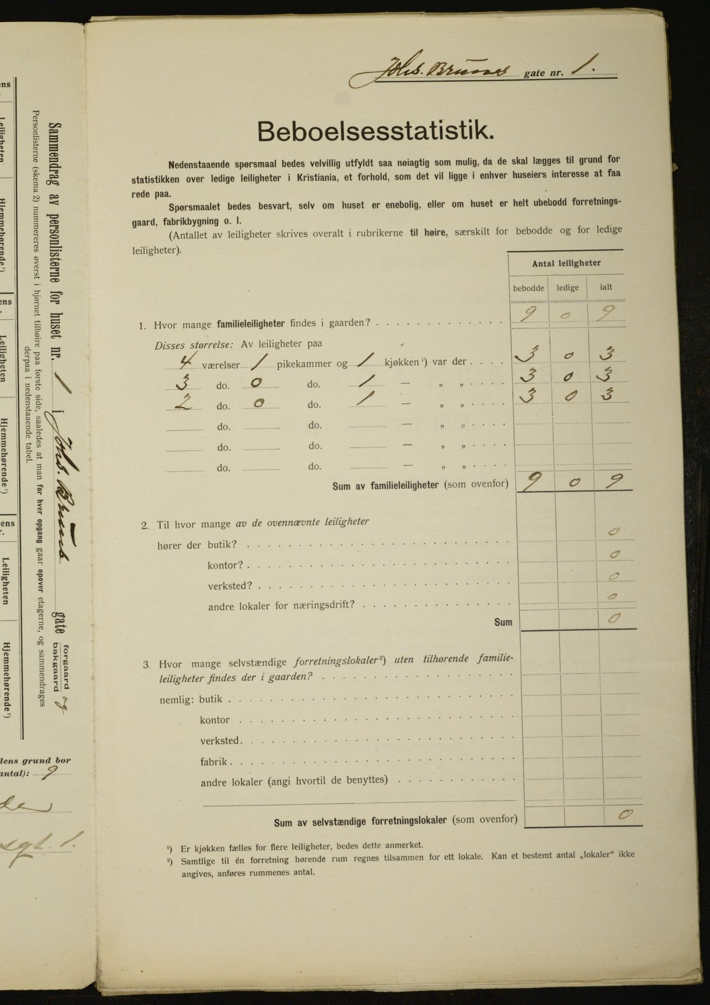 OBA, Municipal Census 1912 for Kristiania, 1912, p. 47325