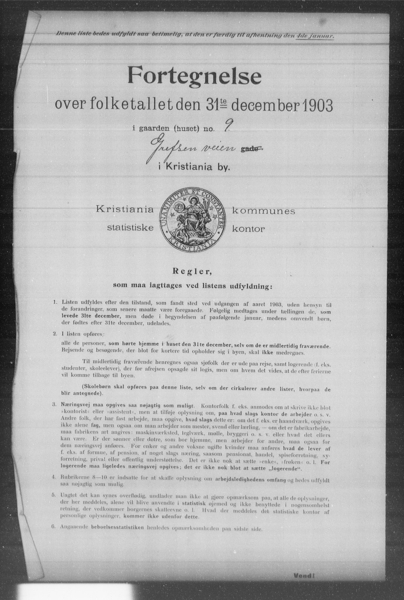 OBA, Municipal Census 1903 for Kristiania, 1903, p. 6028