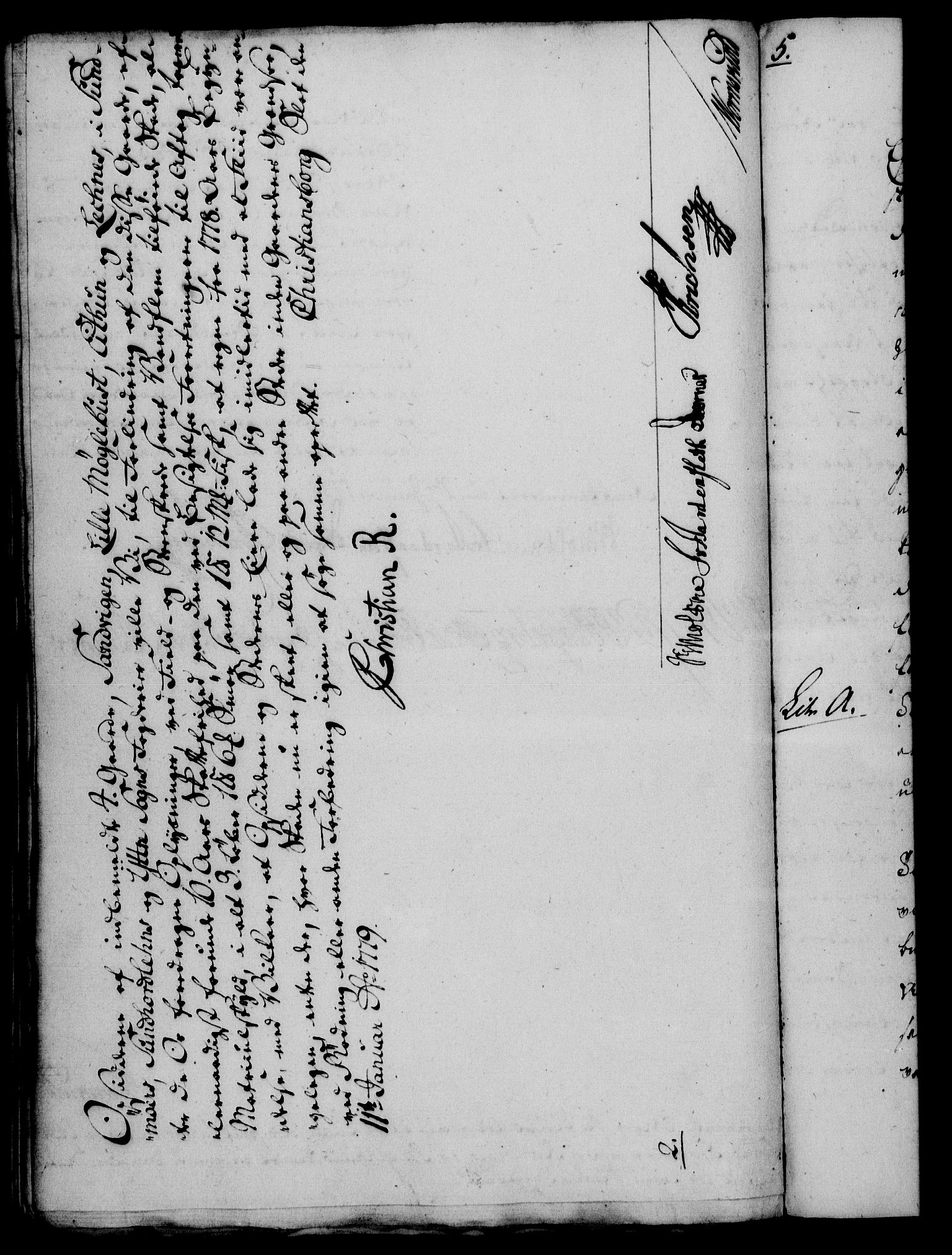 Rentekammeret, Kammerkanselliet, RA/EA-3111/G/Gf/Gfa/L0061: Norsk relasjons- og resolusjonsprotokoll (merket RK 52.61), 1779, p. 56
