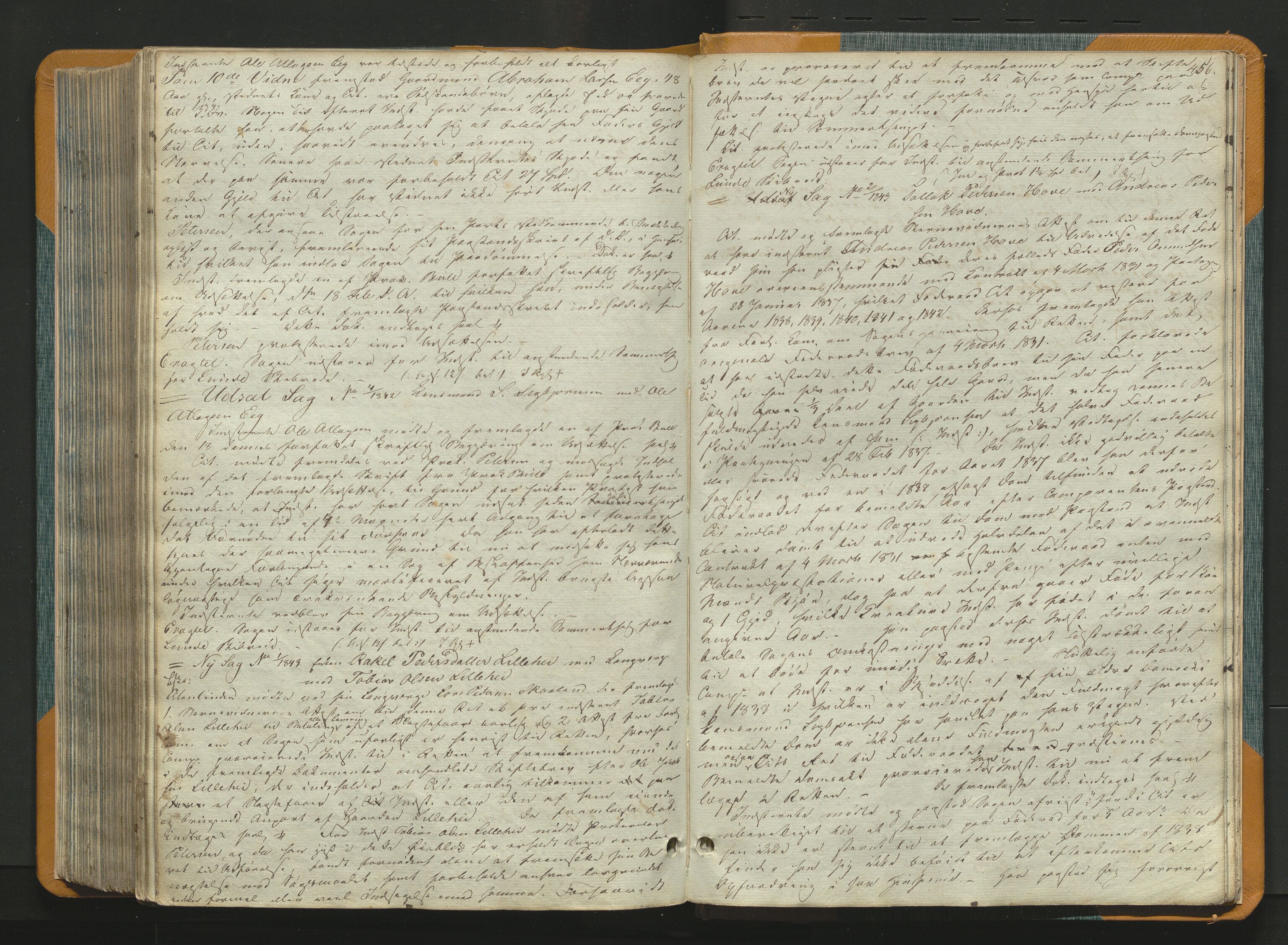 Jæren og Dalane sorenskriveri, AV/SAST-A-100306/3/30/30BAA/L0003: Tingbok for Dalane, 1837-1843, p. 455b-456a