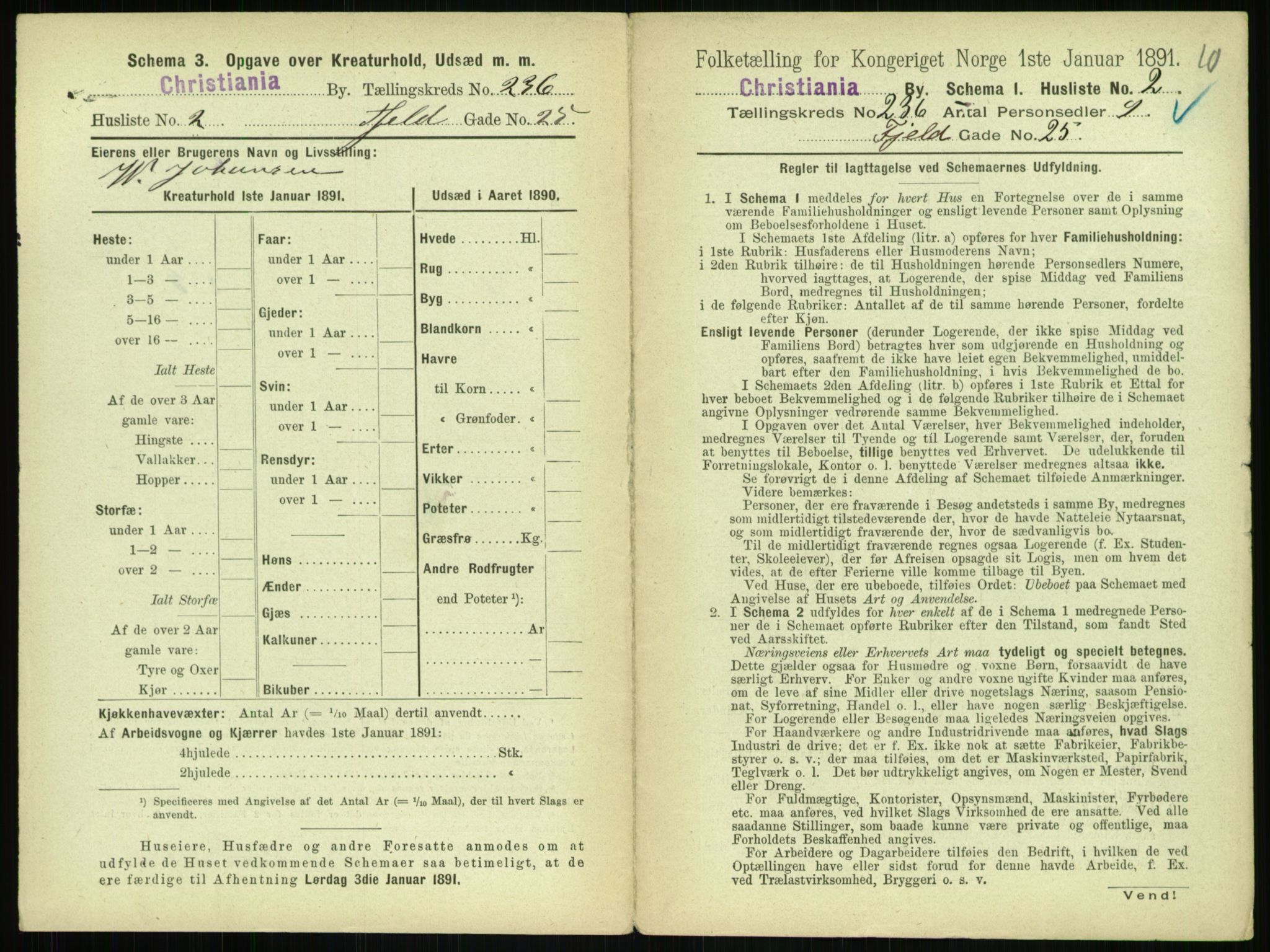 RA, 1891 census for 0301 Kristiania, 1891, p. 143992