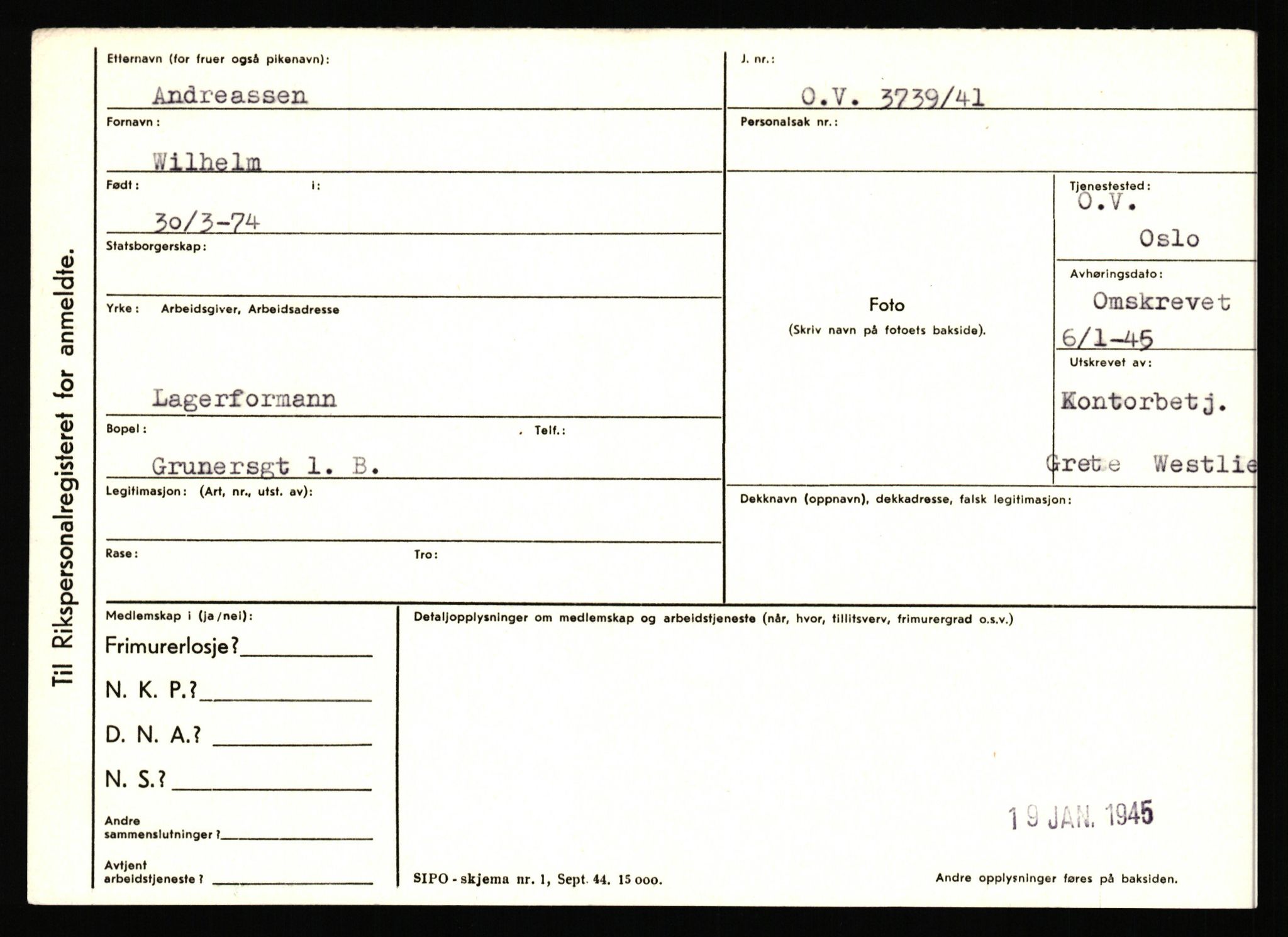 Statspolitiet - Hovedkontoret / Osloavdelingen, AV/RA-S-1329/C/Ca/L0001: Aabakken - Armann, 1943-1945, p. 3969