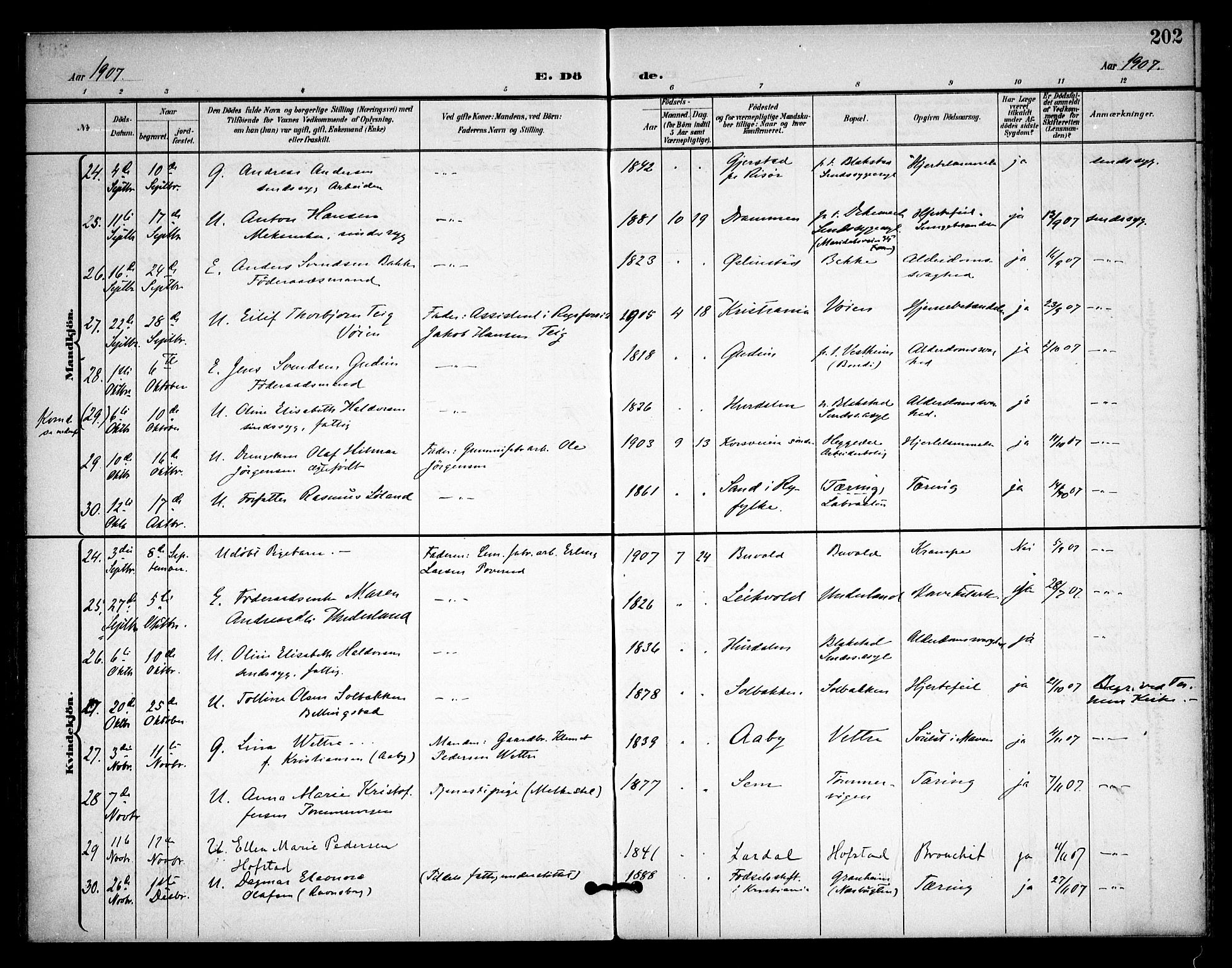 Asker prestekontor Kirkebøker, AV/SAO-A-10256a/F/Fa/L0015: Parish register (official) no. I 15, 1896-1915, p. 202