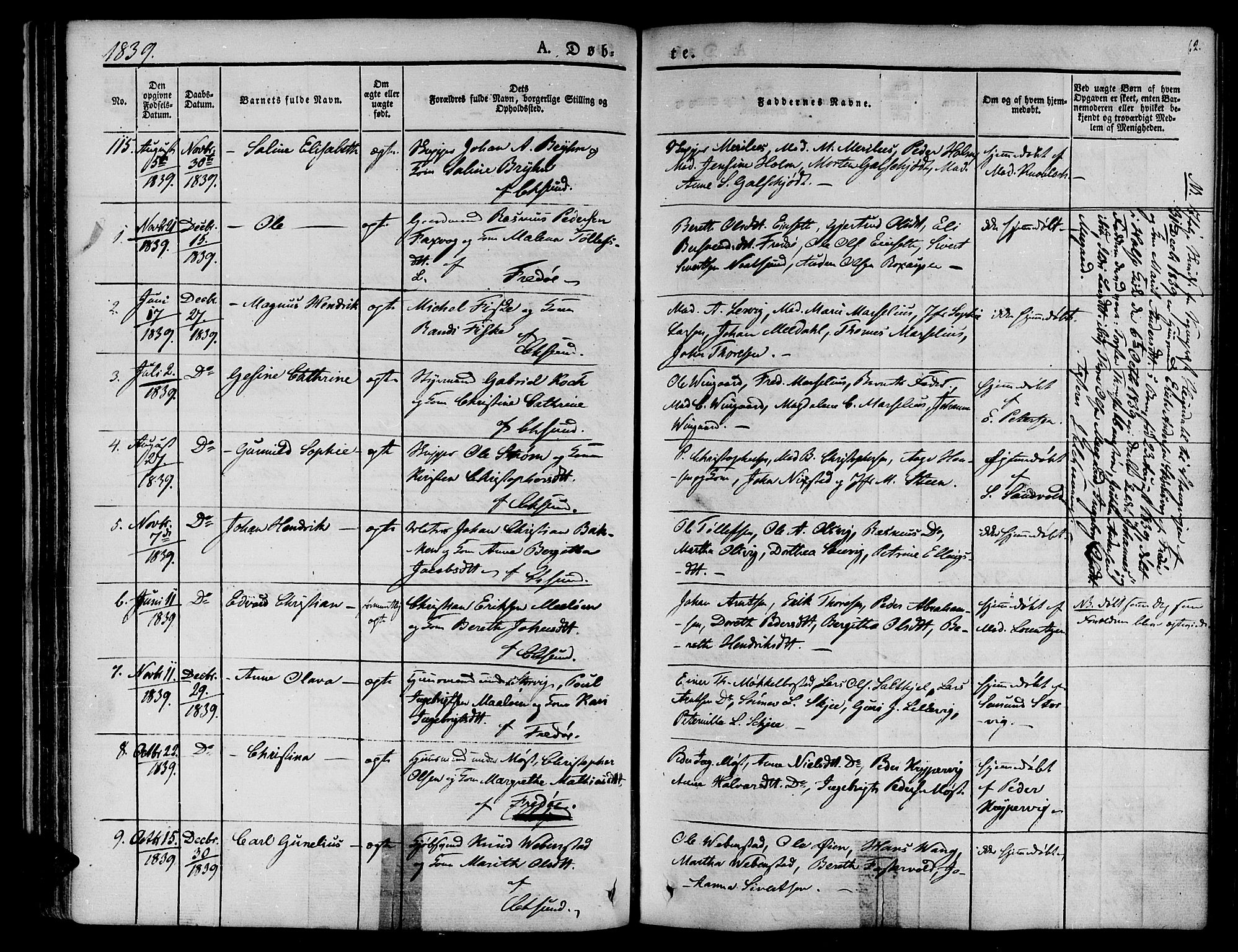 Ministerialprotokoller, klokkerbøker og fødselsregistre - Møre og Romsdal, SAT/A-1454/572/L0843: Parish register (official) no. 572A06, 1832-1842, p. 62