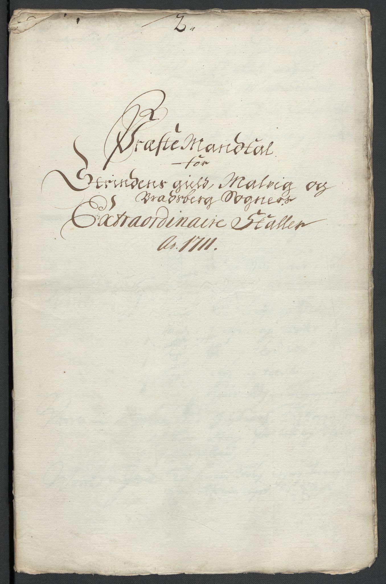Rentekammeret inntil 1814, Reviderte regnskaper, Fogderegnskap, RA/EA-4092/R61/L4112: Fogderegnskap Strinda og Selbu, 1711, p. 321