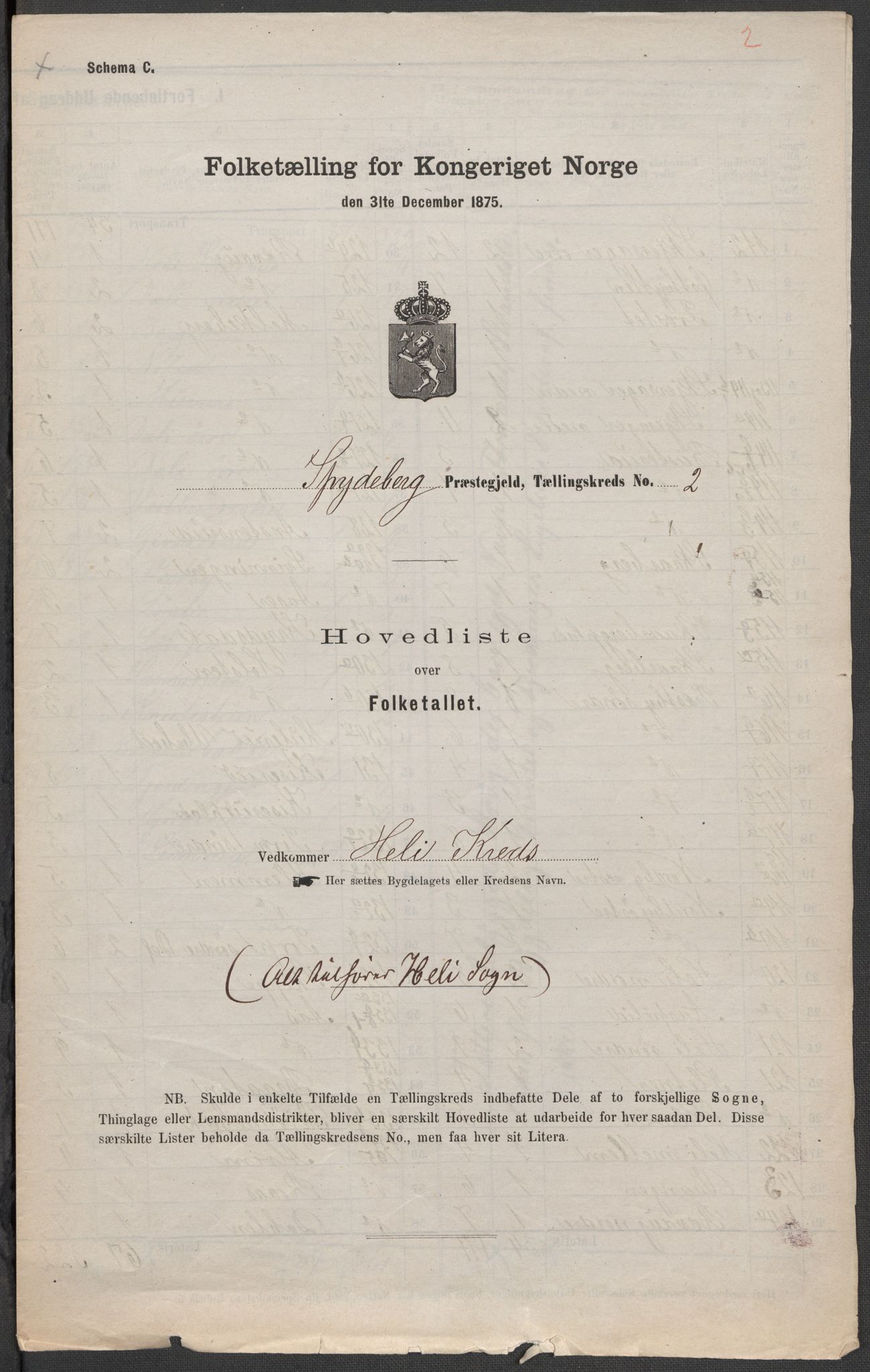 RA, 1875 census for 0123P Spydeberg, 1875, p. 7