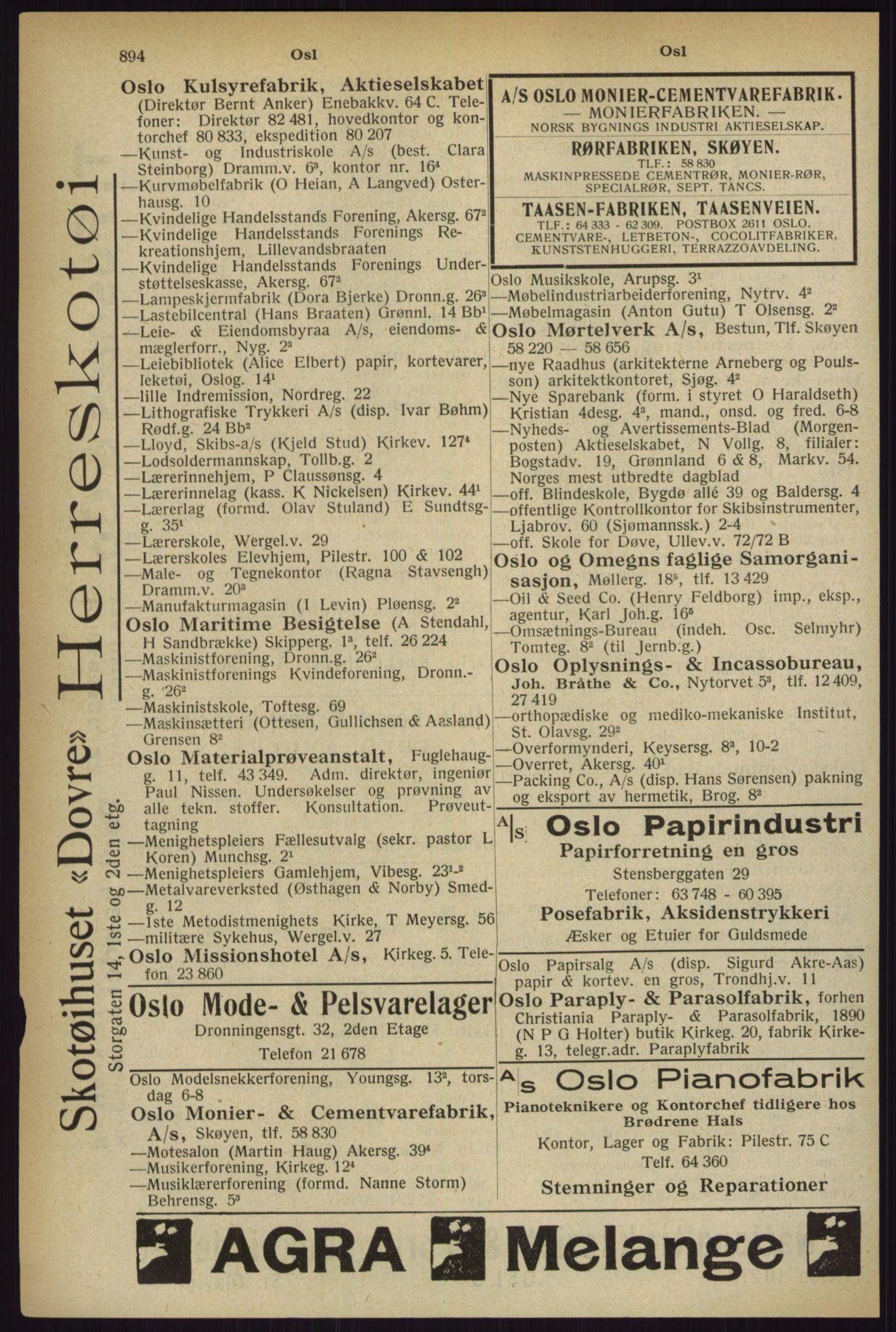 Kristiania/Oslo adressebok, PUBL/-, 1927, p. 894