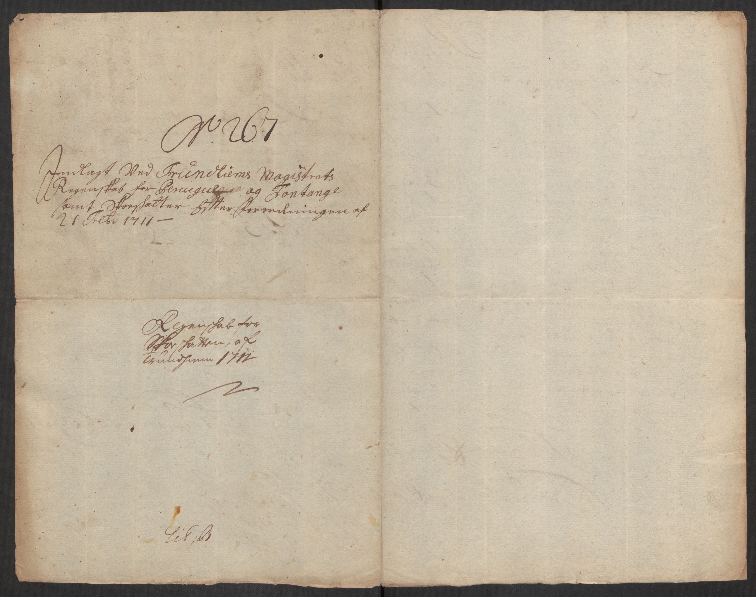 Rentekammeret inntil 1814, Reviderte regnskaper, Byregnskaper, RA/EA-4066/R/Rs/L0507: [S3] Kontribusjonsregnskap, 1699-1711, p. 702