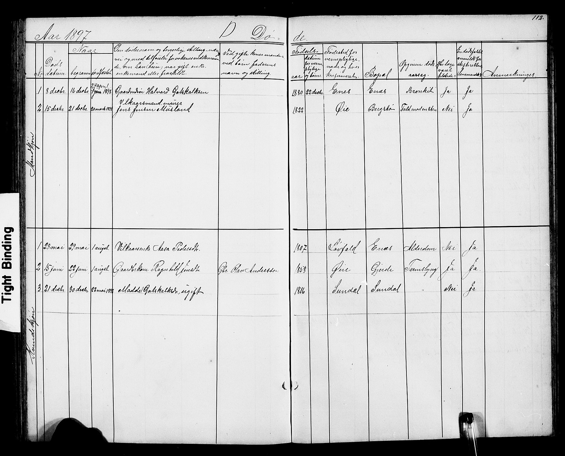 Kvinnherad sokneprestembete, SAB/A-76401/H/Hab: Parish register (copy) no. D 1, 1856-1905, p. 112