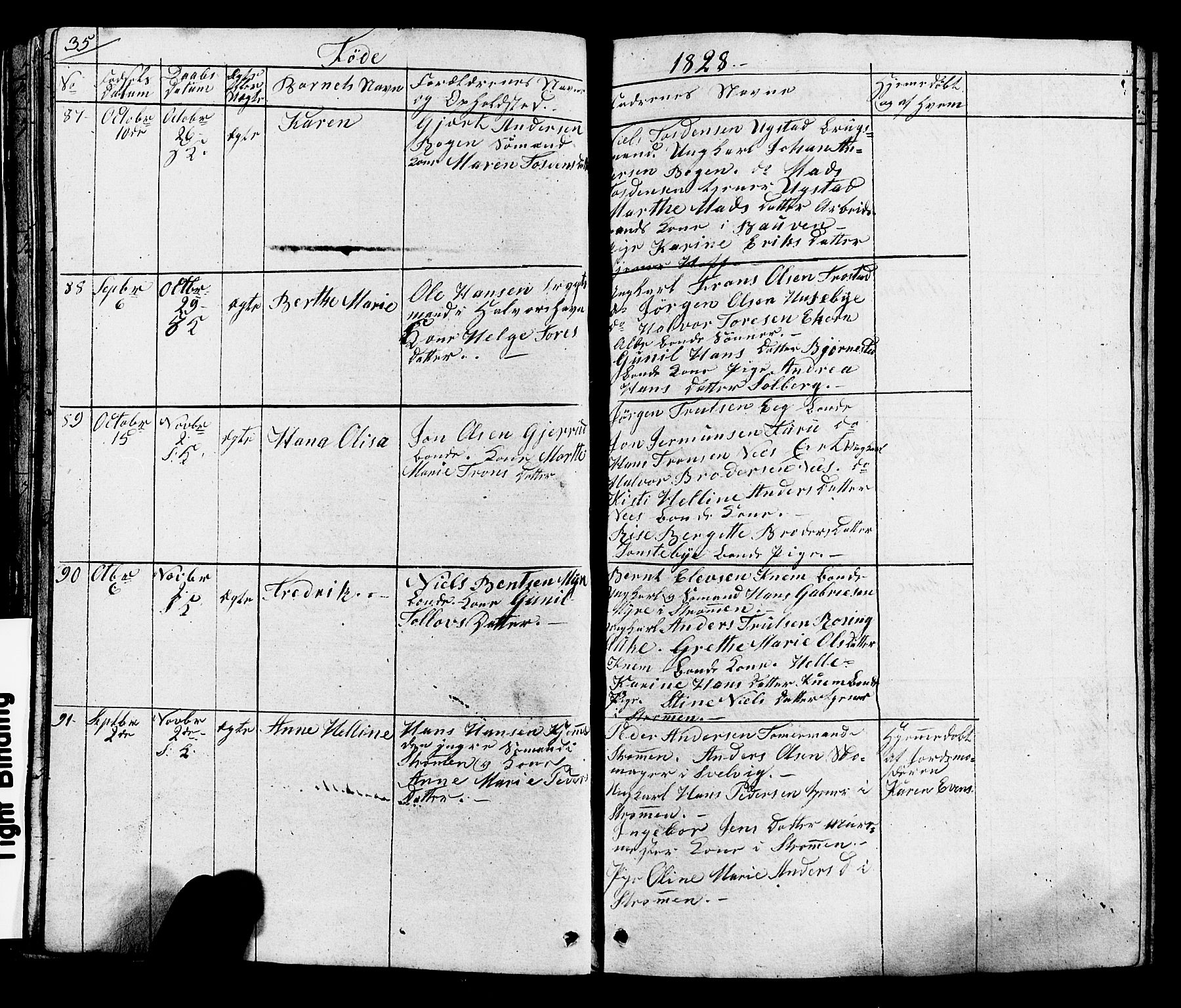 Hurum kirkebøker, AV/SAKO-A-229/G/Ga/L0002: Parish register (copy) no. I 2, 1827-1857, p. 35