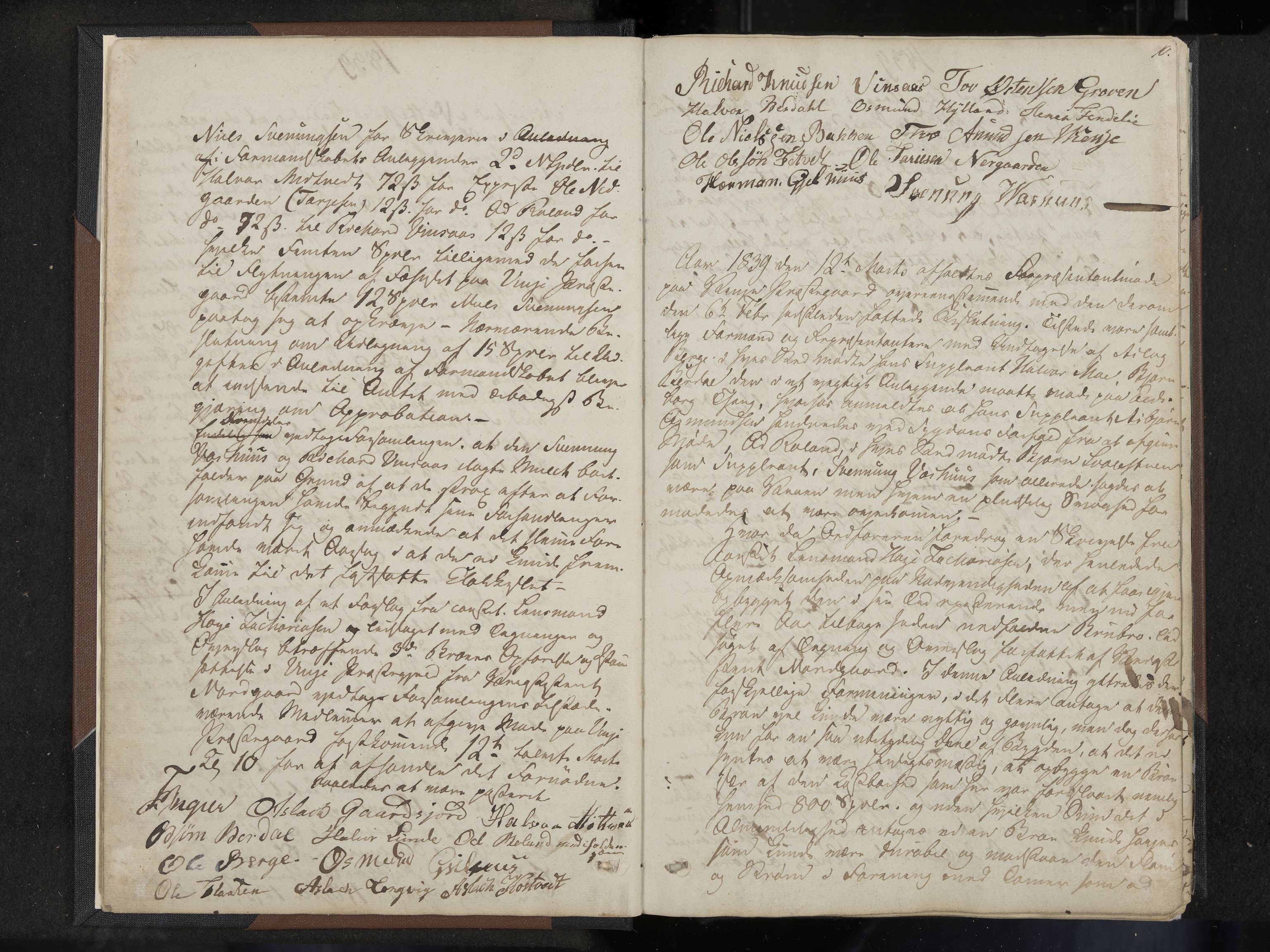Vinje formannskap og sentraladministrasjon, IKAK/0834021-1/A/L0001: Møtebok, 1838-1889, p. 10