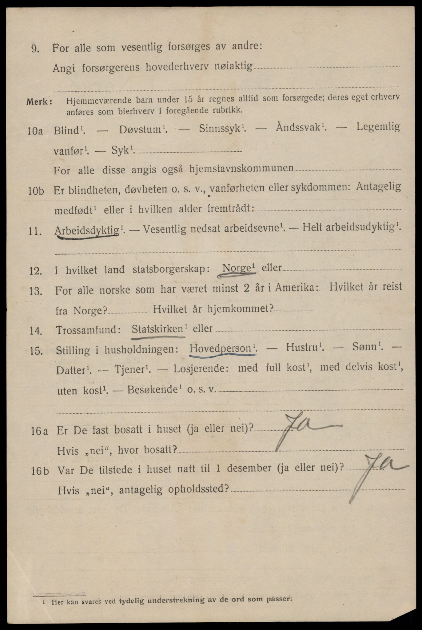 SAST, 1920 census for Stavanger, 1920, p. 106815