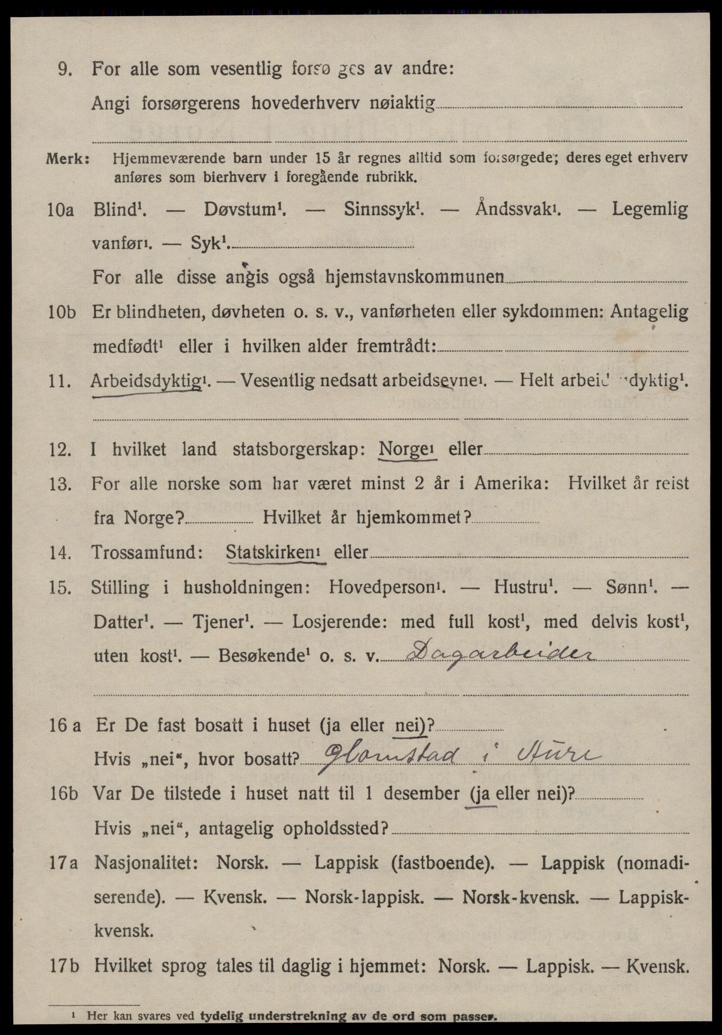 SAT, 1920 census for Fillan, 1920, p. 1779