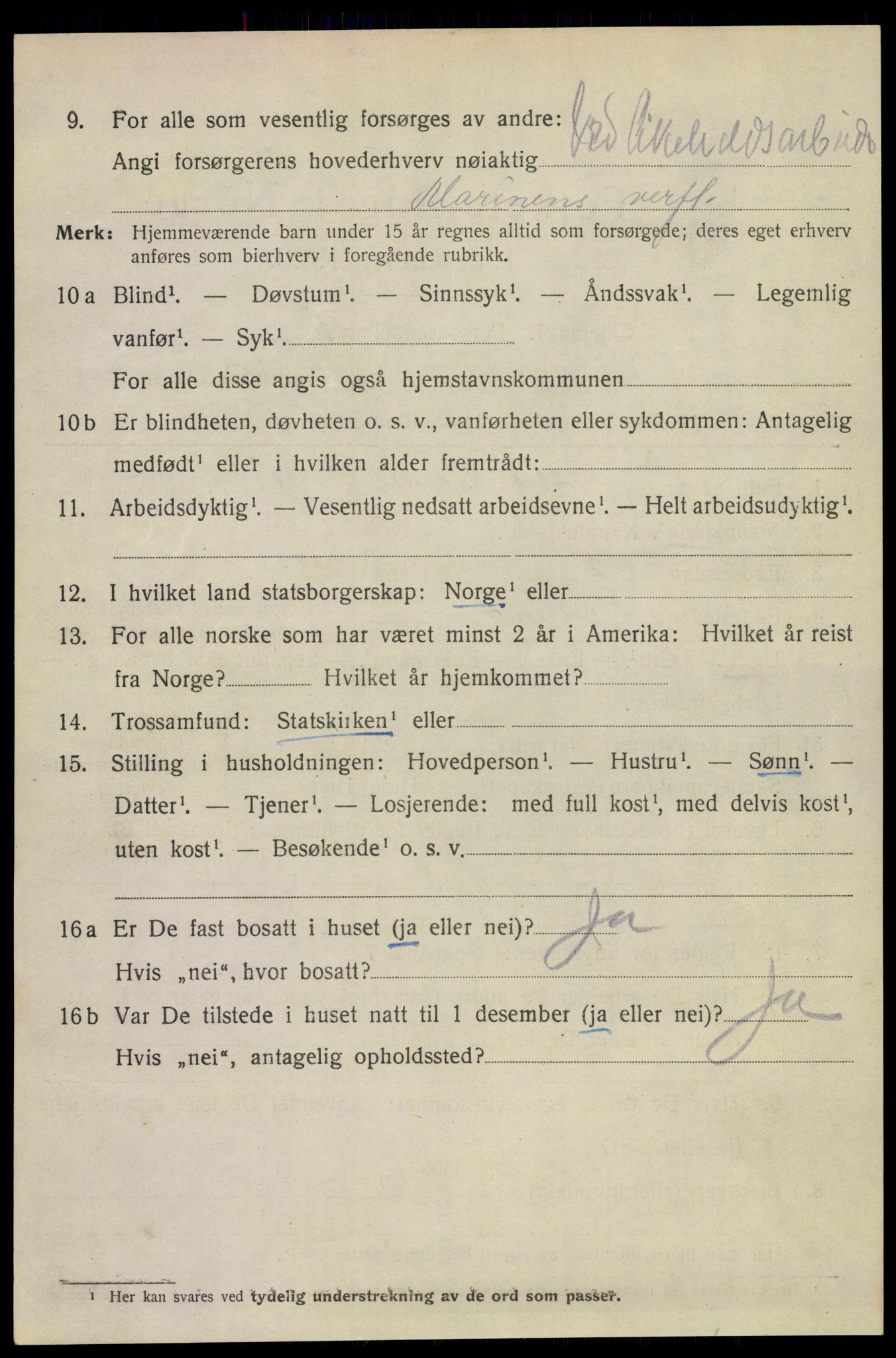 SAKO, 1920 census for Horten, 1920, p. 10366