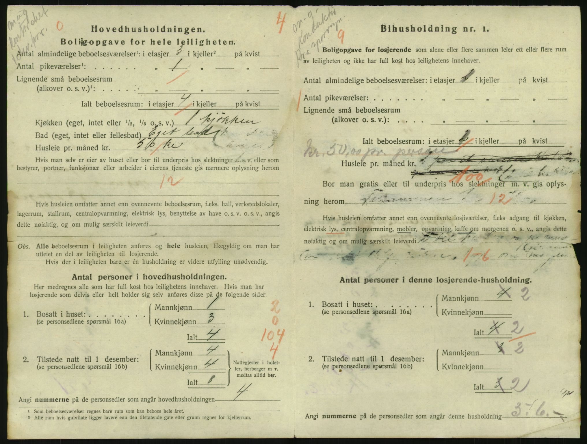 SAO, 1920 census for Kristiania, 1920, p. 116884