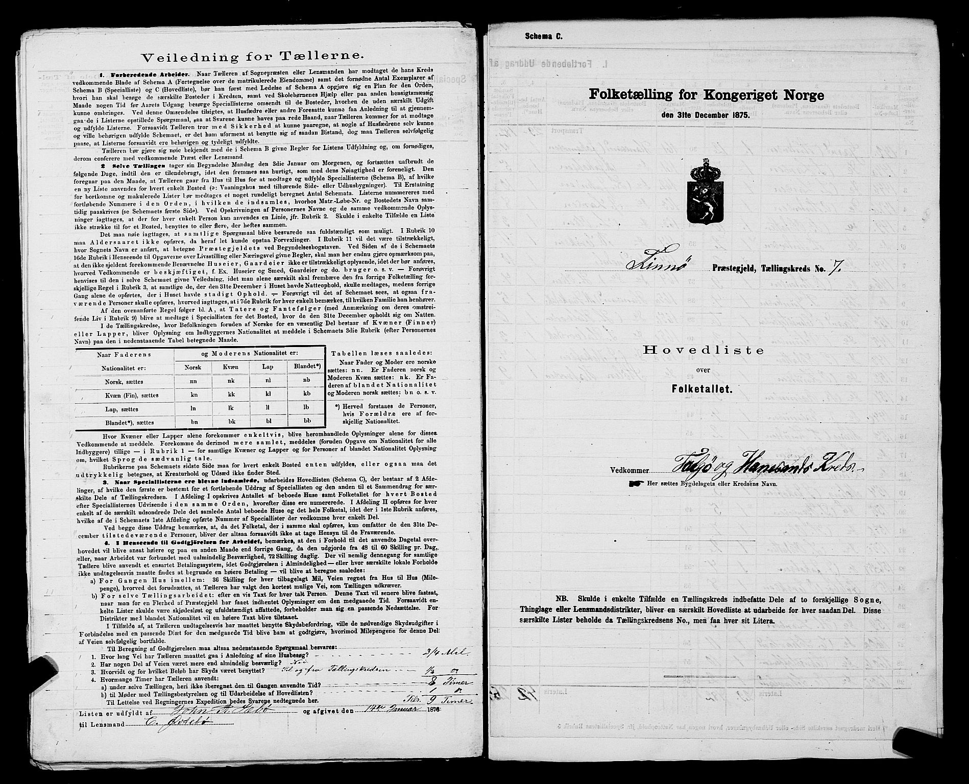 SAST, 1875 census for 1141P Finnøy, 1875, p. 16