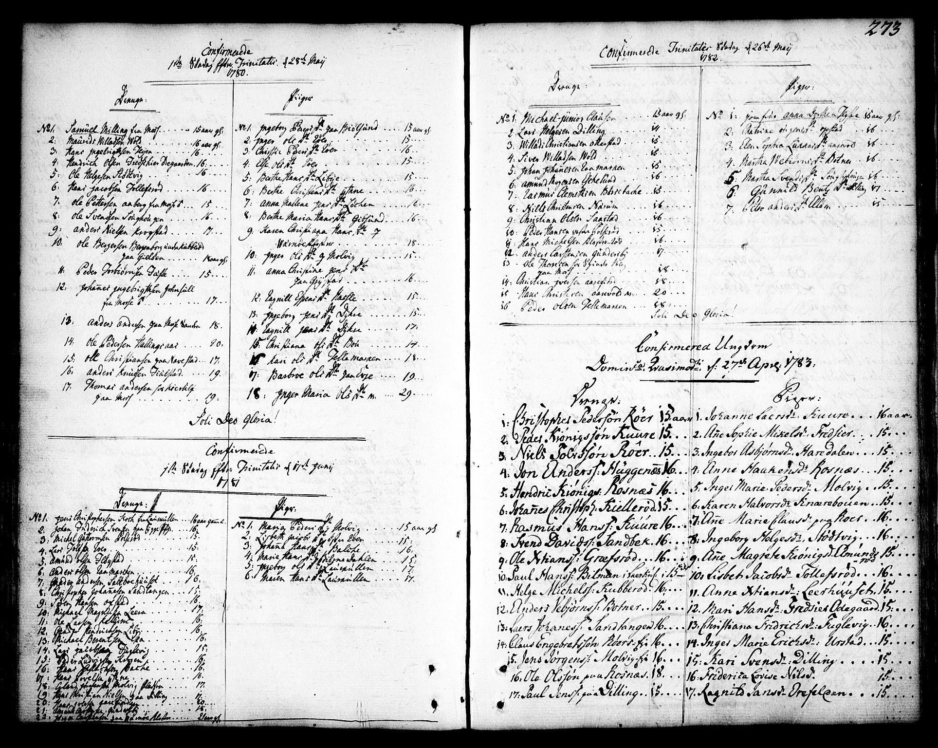Rygge prestekontor Kirkebøker, SAO/A-10084b/F/Fa/L0002: Parish register (official) no. 2, 1771-1814, p. 273
