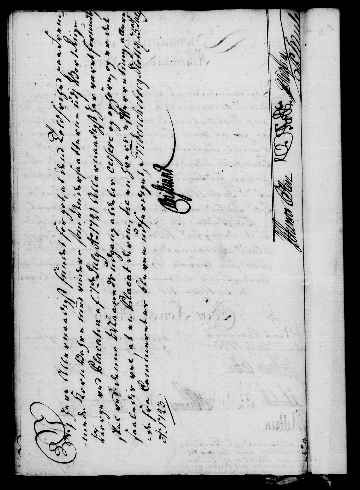 Rentekammeret, Kammerkanselliet, RA/EA-3111/G/Gf/Gfa/L0026: Norsk relasjons- og resolusjonsprotokoll (merket RK 52.26), 1743, p. 474