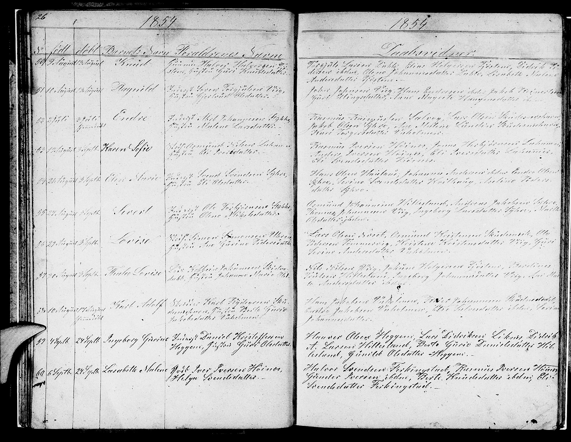 Skudenes sokneprestkontor, AV/SAST-A -101849/H/Ha/Hab/L0001: Parish register (copy) no. B 1, 1848-1864, p. 26