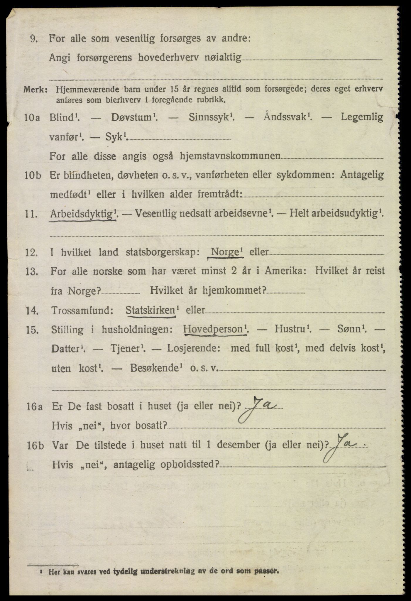 SAH, 1920 census for Trysil, 1920, p. 15656