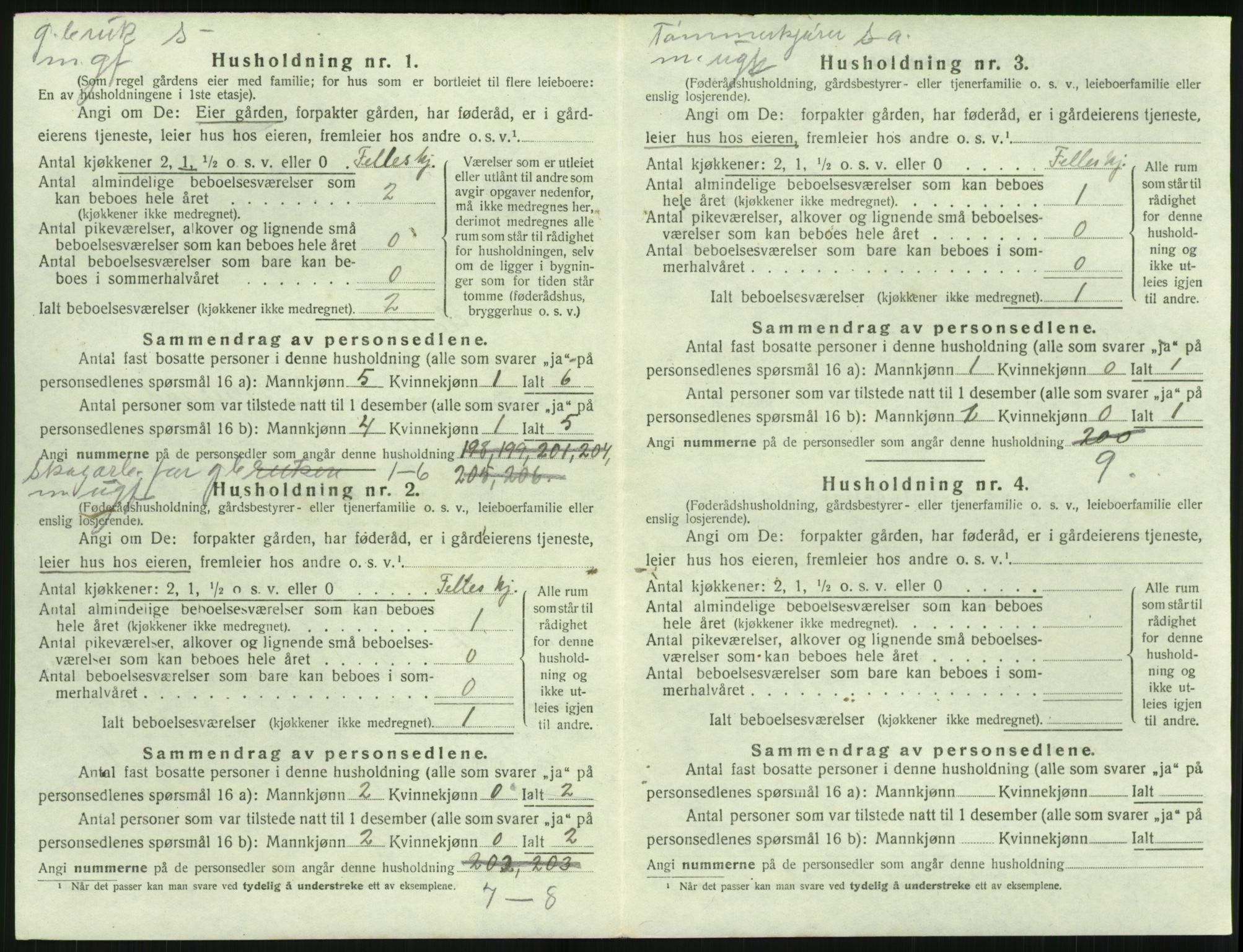 SAK, 1920 census for Landvik, 1920, p. 829