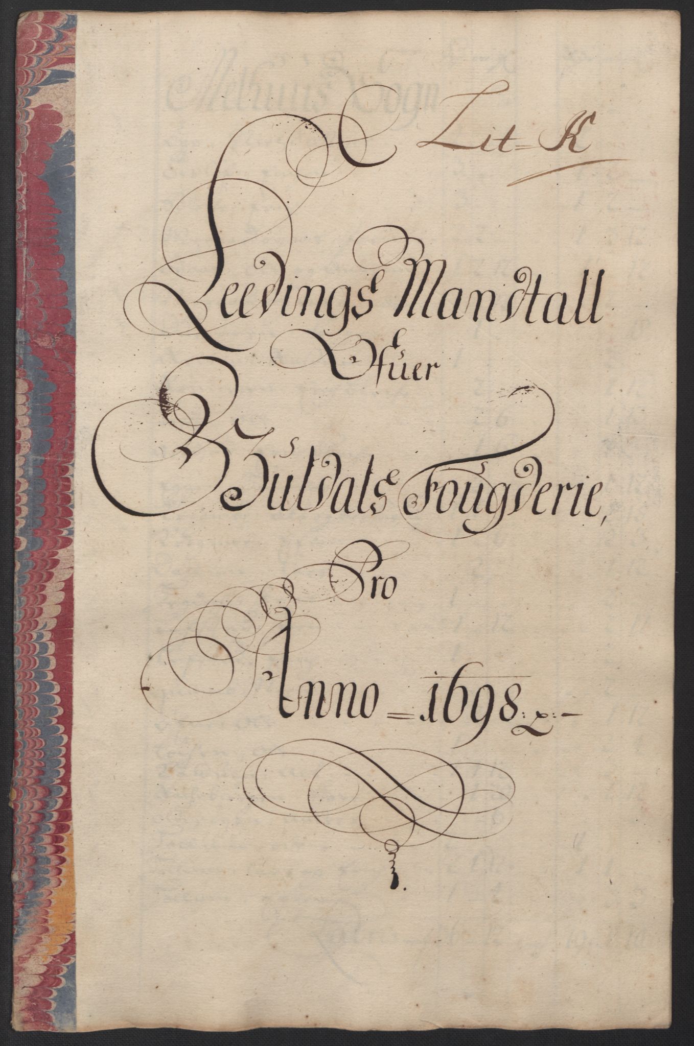 Rentekammeret inntil 1814, Reviderte regnskaper, Fogderegnskap, AV/RA-EA-4092/R60/L3948: Fogderegnskap Orkdal og Gauldal, 1698, p. 372