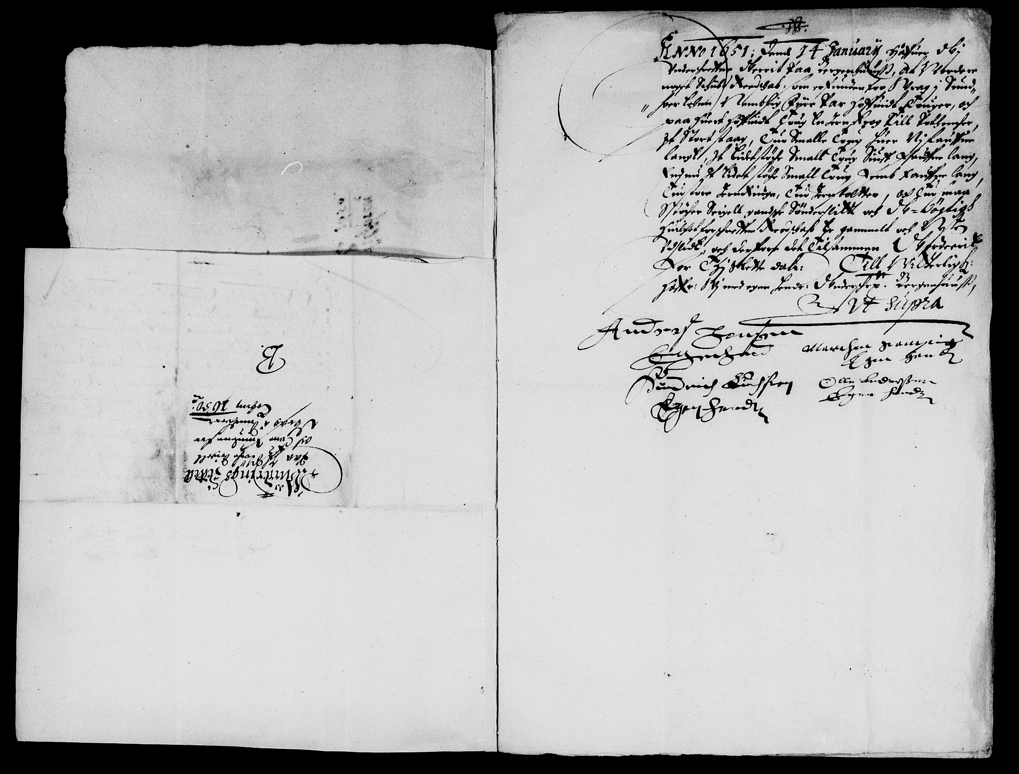 Rentekammeret inntil 1814, Reviderte regnskaper, Lensregnskaper, AV/RA-EA-5023/R/Rb/Rbt/L0117: Bergenhus len, 1650-1651