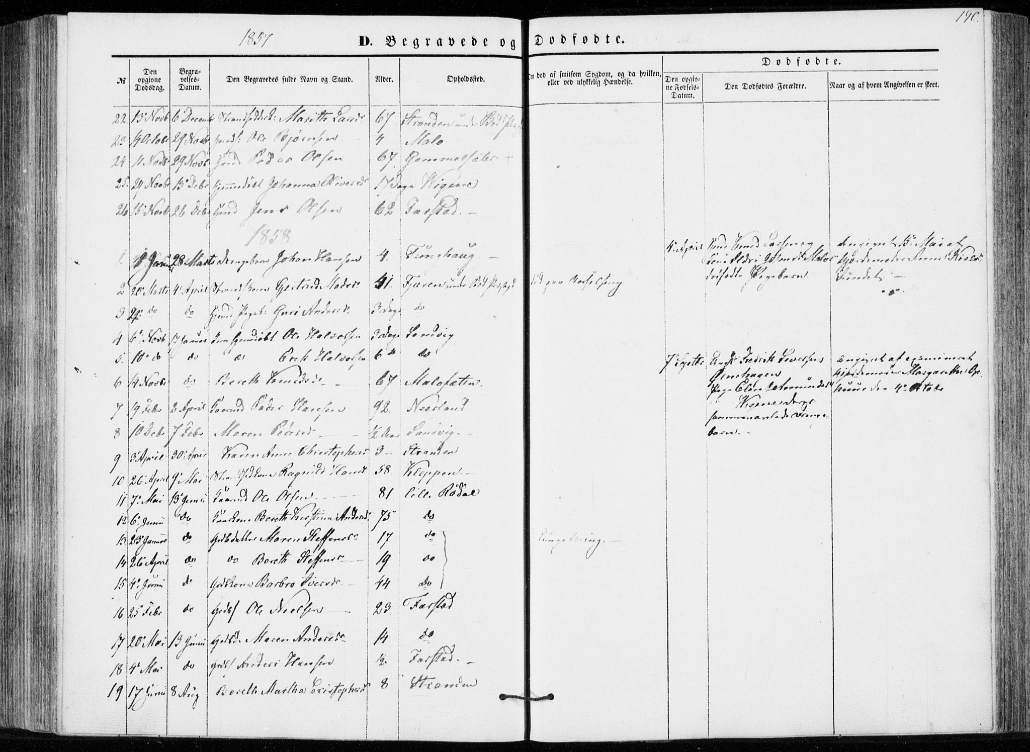 Ministerialprotokoller, klokkerbøker og fødselsregistre - Møre og Romsdal, AV/SAT-A-1454/566/L0767: Parish register (official) no. 566A06, 1852-1868, p. 190