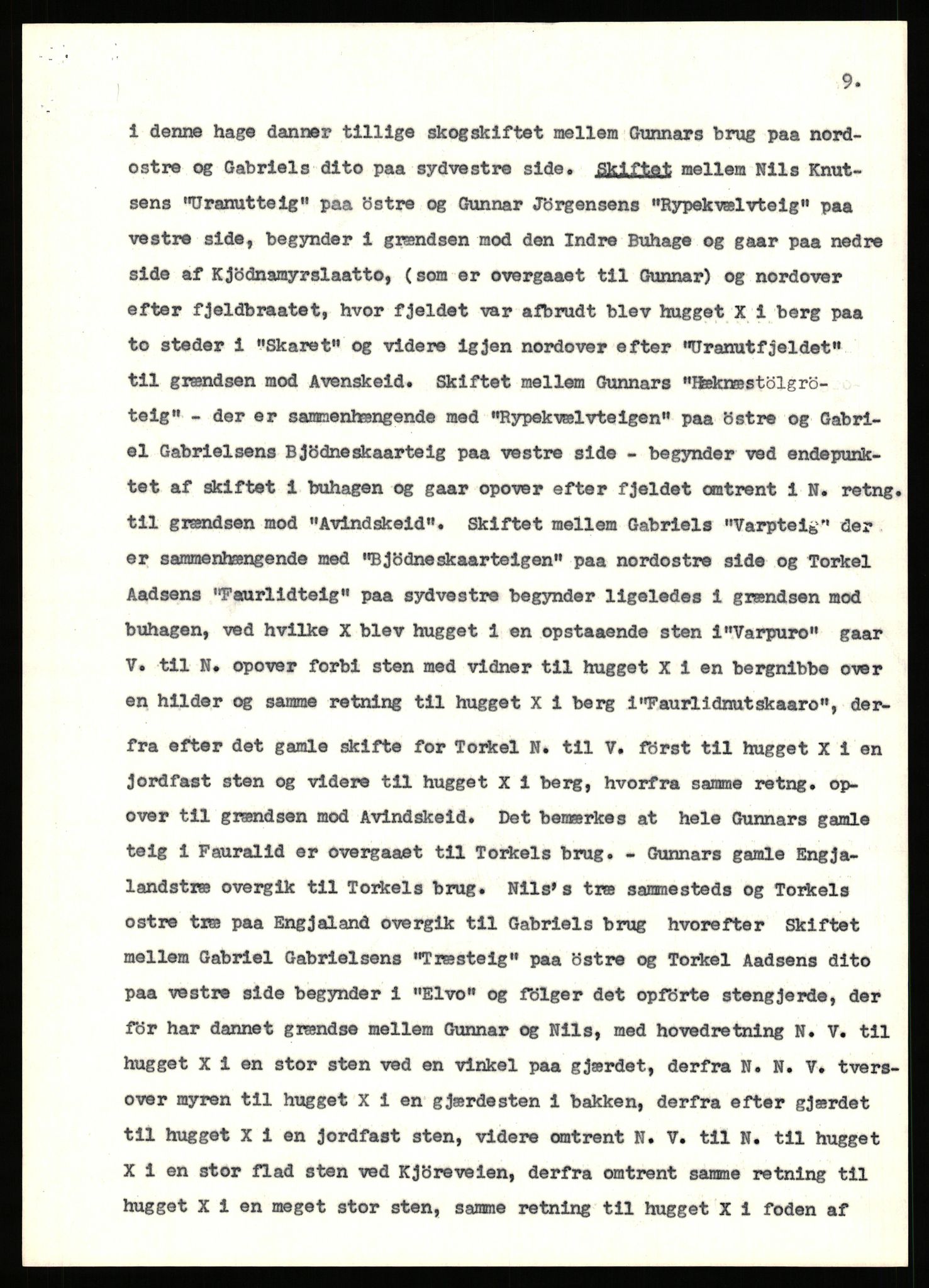 Statsarkivet i Stavanger, AV/SAST-A-101971/03/Y/Yj/L0025: Avskrifter sortert etter gårdsnavn: Garpestad - Gjerde, 1750-1930, p. 241