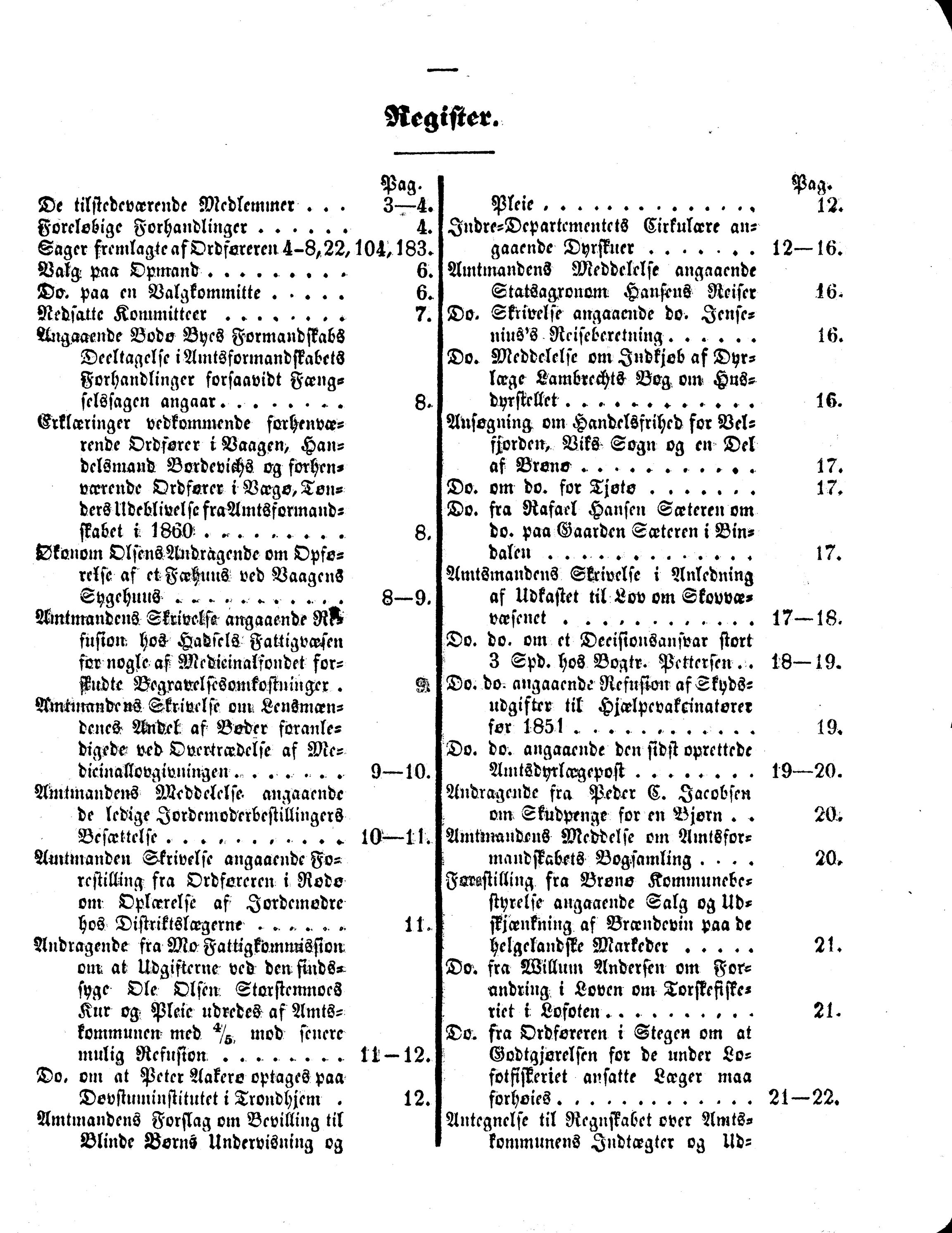 Nordland Fylkeskommune. Fylkestinget, AIN/NFK-17/176/A/Ac/L0004: Fylkestingsforhandlinger 1861-1865, 1861-1865