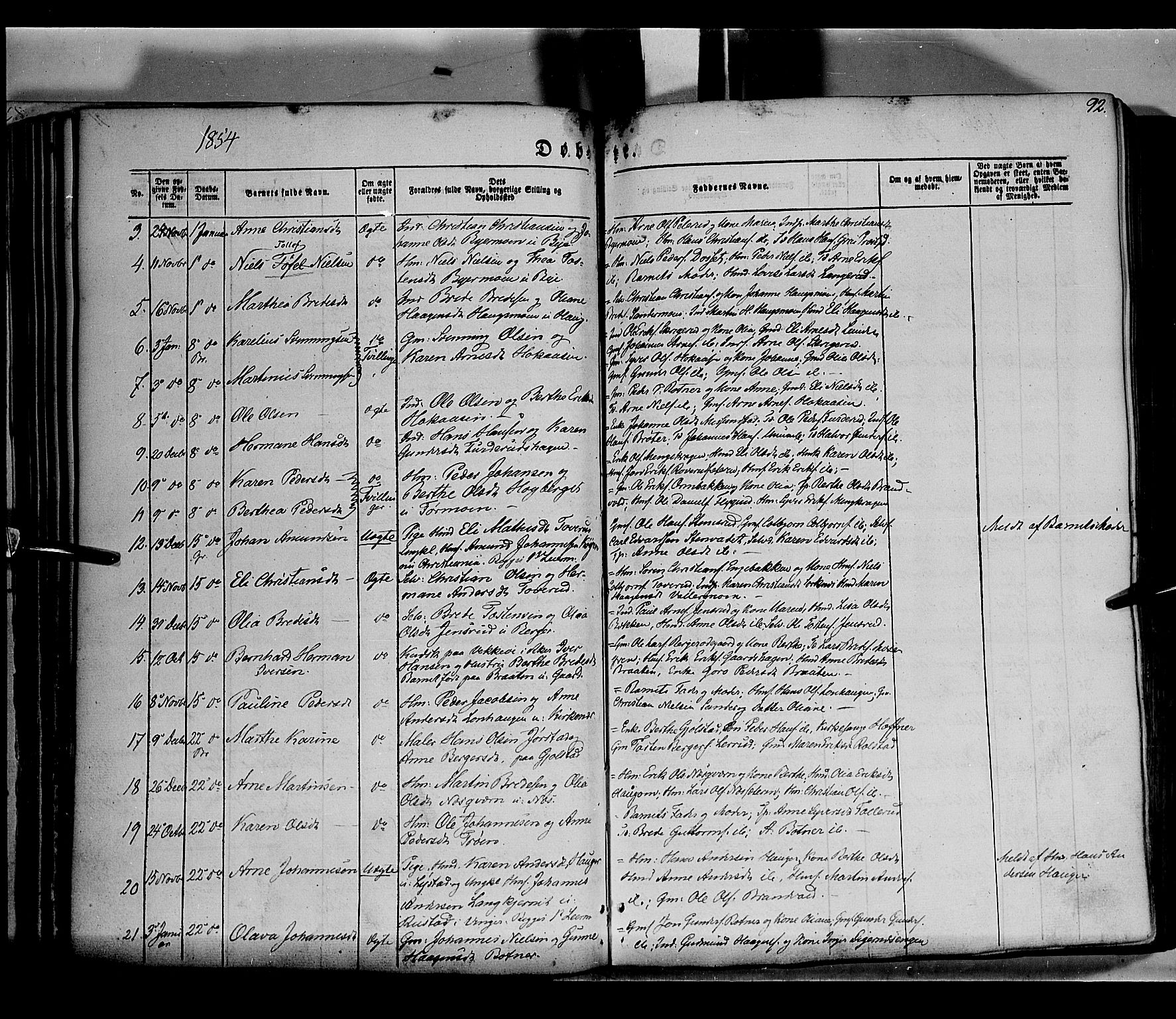 Grue prestekontor, AV/SAH-PREST-036/H/Ha/Haa/L0008: Parish register (official) no. 8, 1847-1858, p. 92