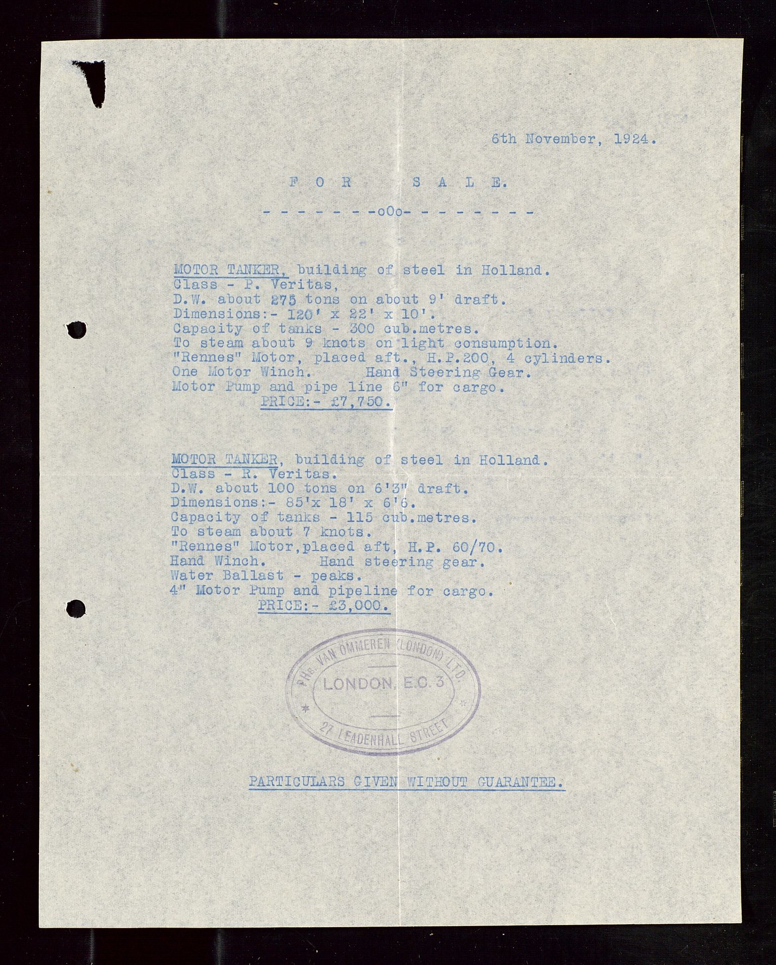 Pa 1521 - A/S Norske Shell, AV/SAST-A-101915/E/Ea/Eaa/L0013: Sjefskorrespondanse, 1924, p. 57