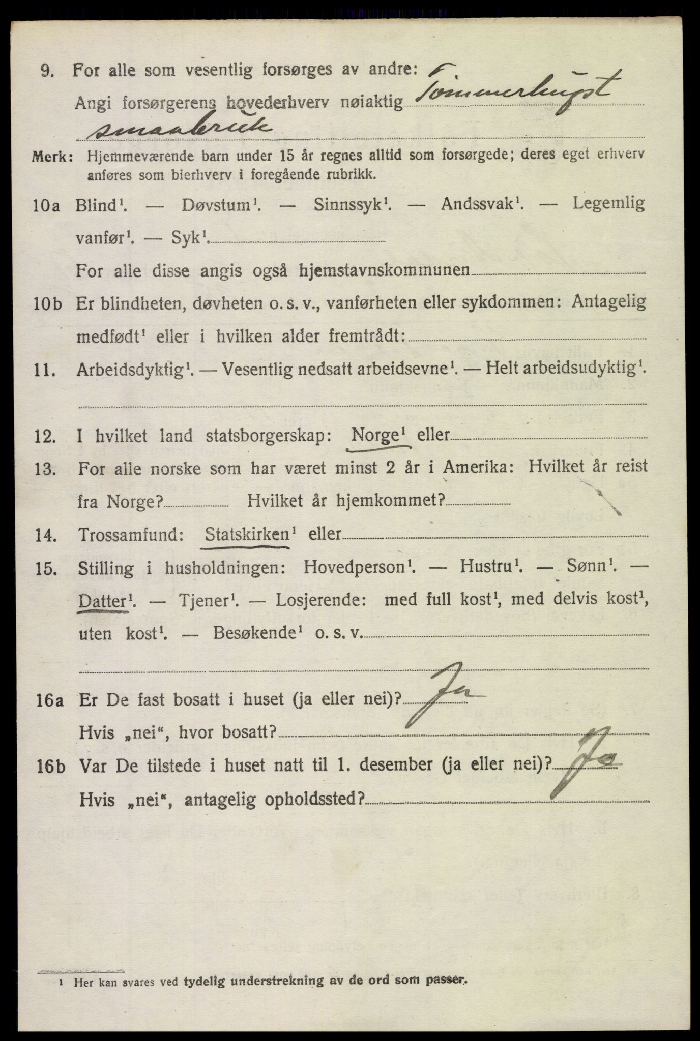 SAH, 1920 census for Sør-Aurdal, 1920, p. 2770