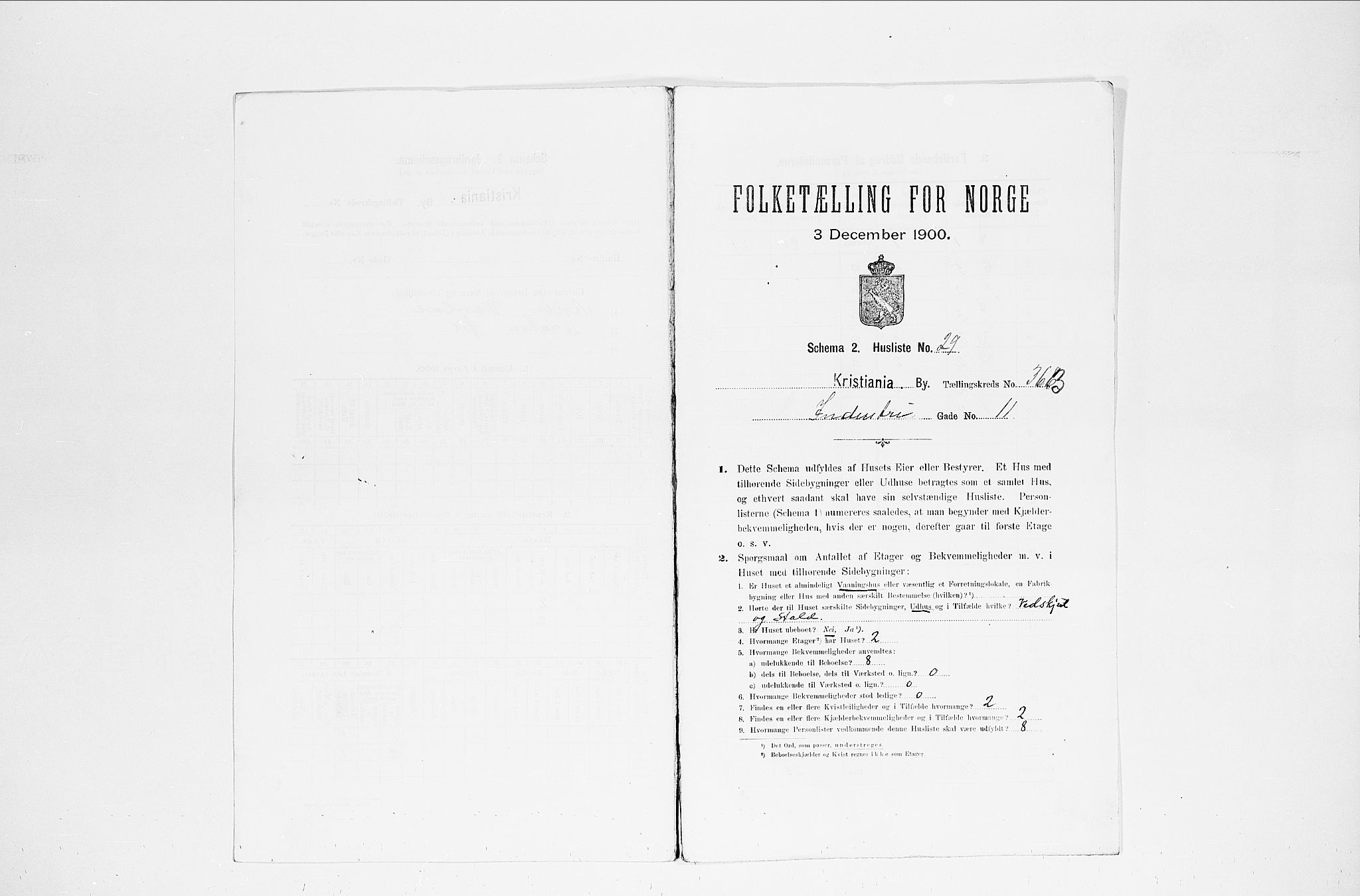 SAO, 1900 census for Kristiania, 1900, p. 40810