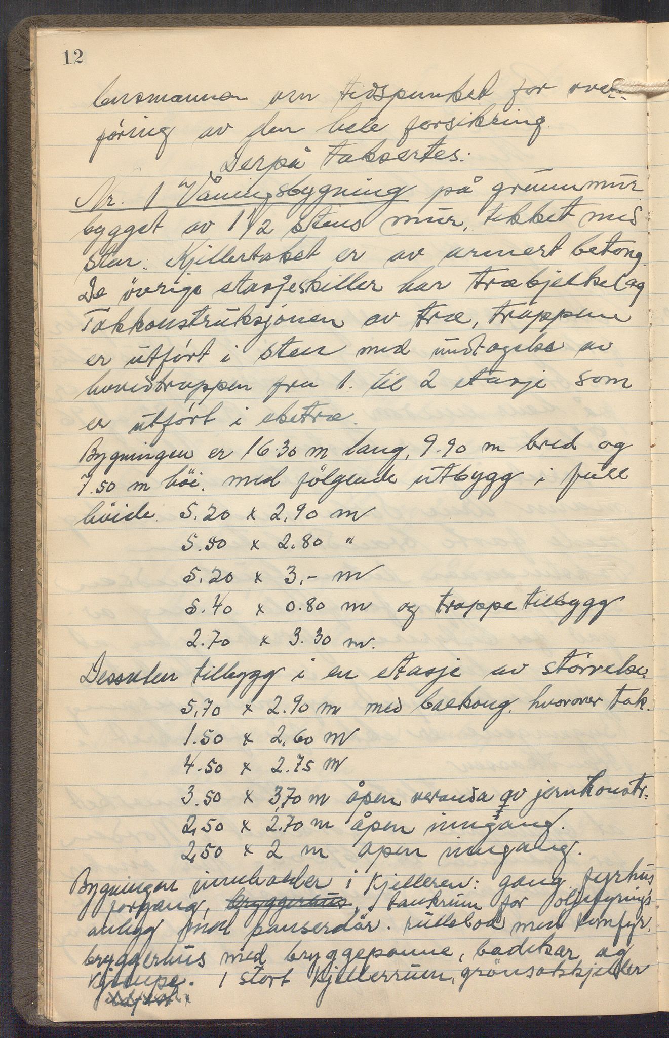 Lensmennene i Aker, OBA/A-10133/F/Fb/L0006: Branntakstprotokoll, 1938-1942, p. 12