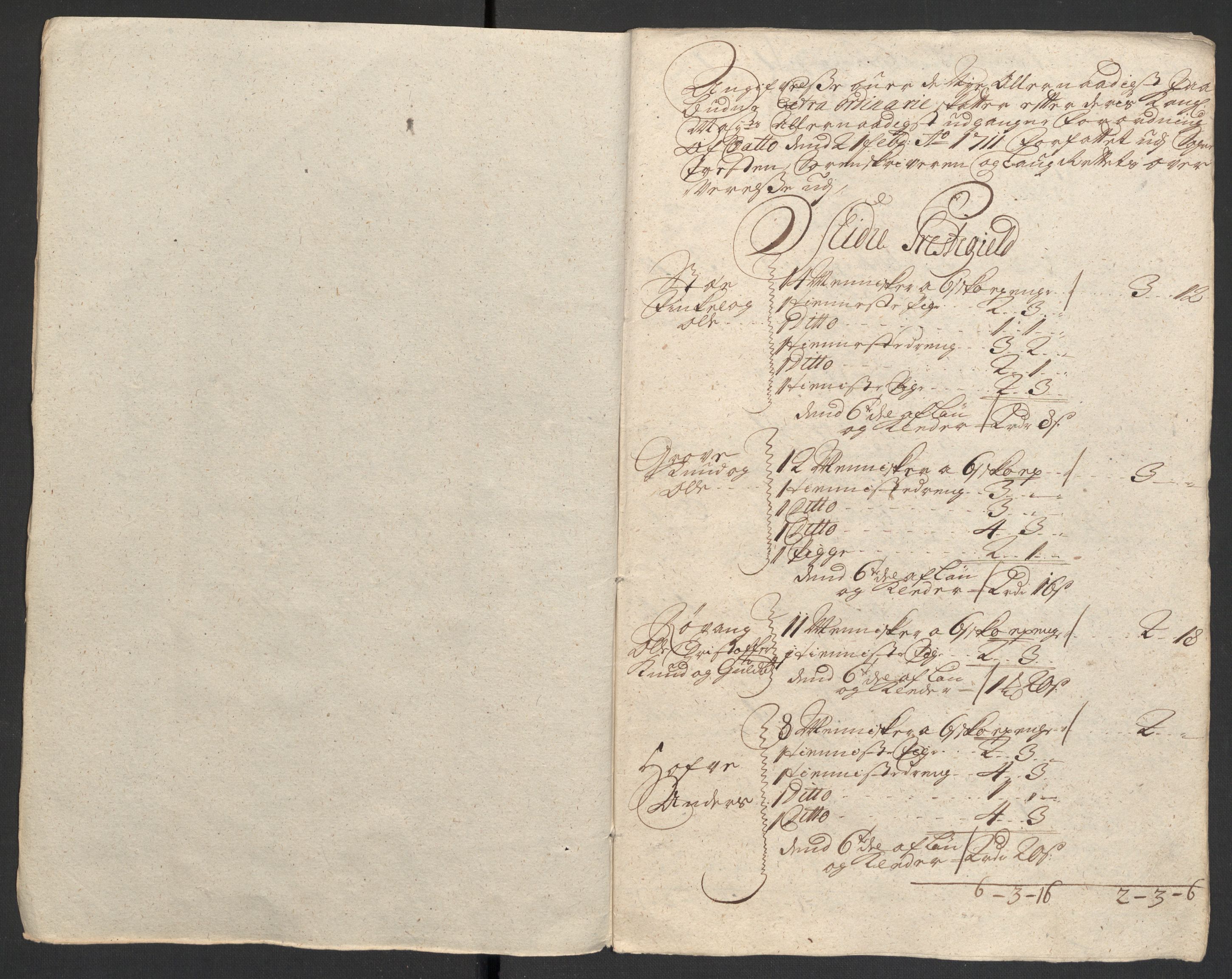 Rentekammeret inntil 1814, Reviderte regnskaper, Fogderegnskap, AV/RA-EA-4092/R18/L1308: Fogderegnskap Hadeland, Toten og Valdres, 1711, p. 361