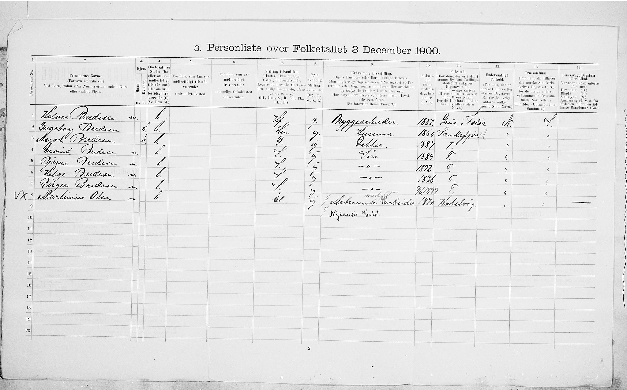 SAO, 1900 census for Kristiania, 1900, p. 77656