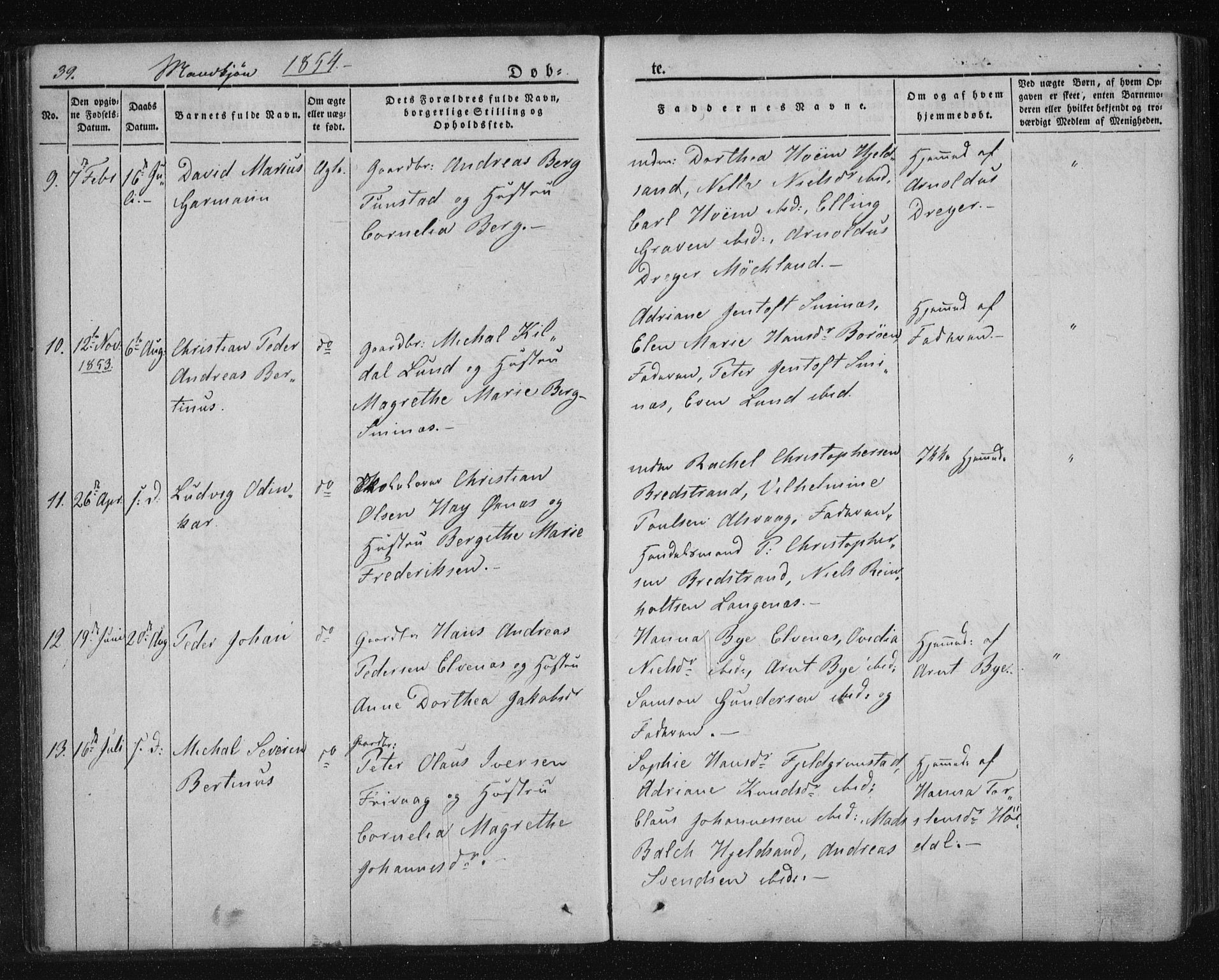 Ministerialprotokoller, klokkerbøker og fødselsregistre - Nordland, AV/SAT-A-1459/893/L1332: Parish register (official) no. 893A05, 1841-1858, p. 39