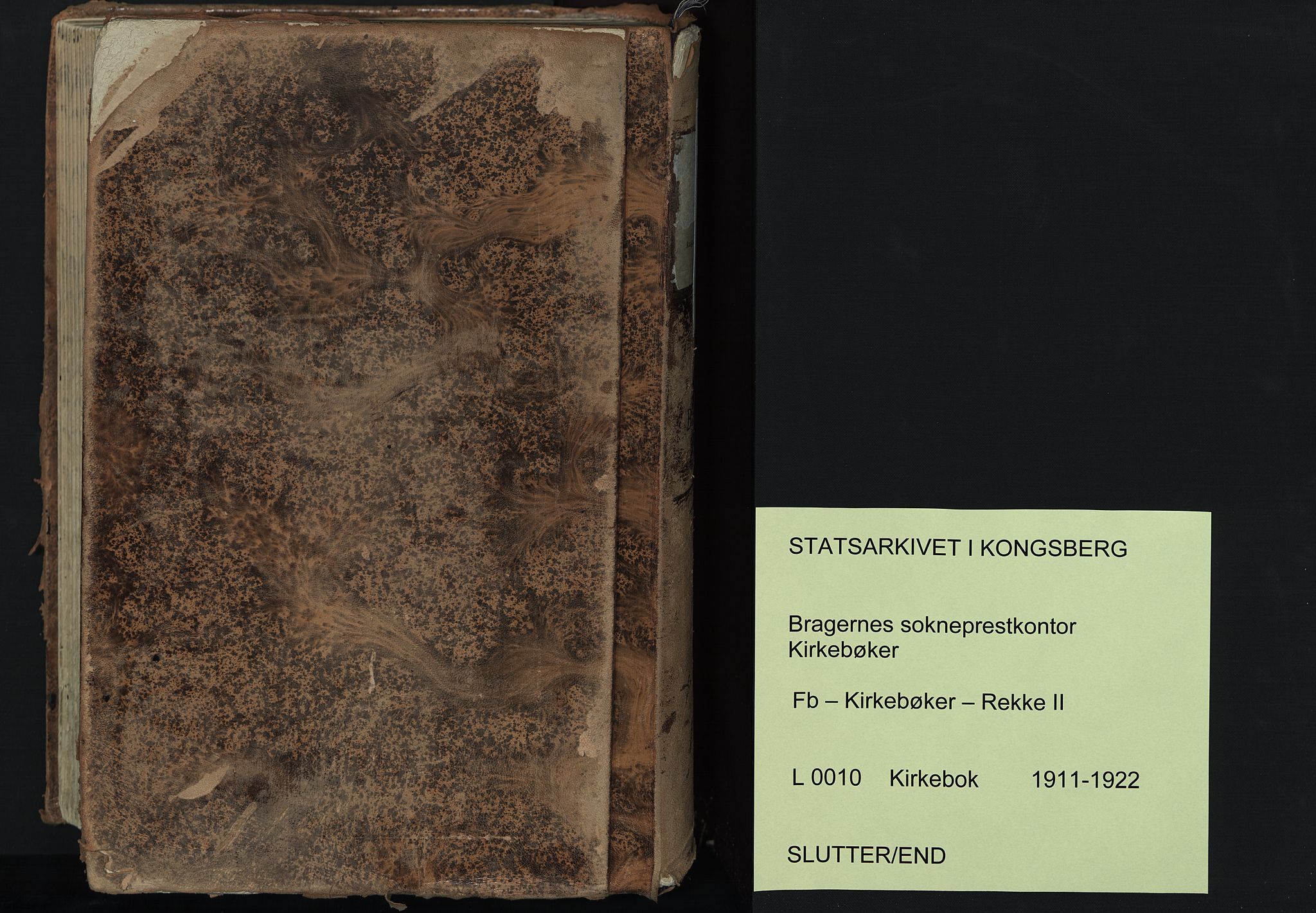 Bragernes kirkebøker, AV/SAKO-A-6/F/Fb/L0010: Parish register (official) no. II 10, 1911-1922