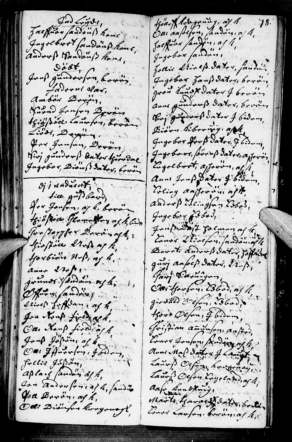 Dypvåg sokneprestkontor, AV/SAK-1111-0007/F/Fb/Fba/L0001: Parish register (copy) no. B 1, 1699-1706, p. 78