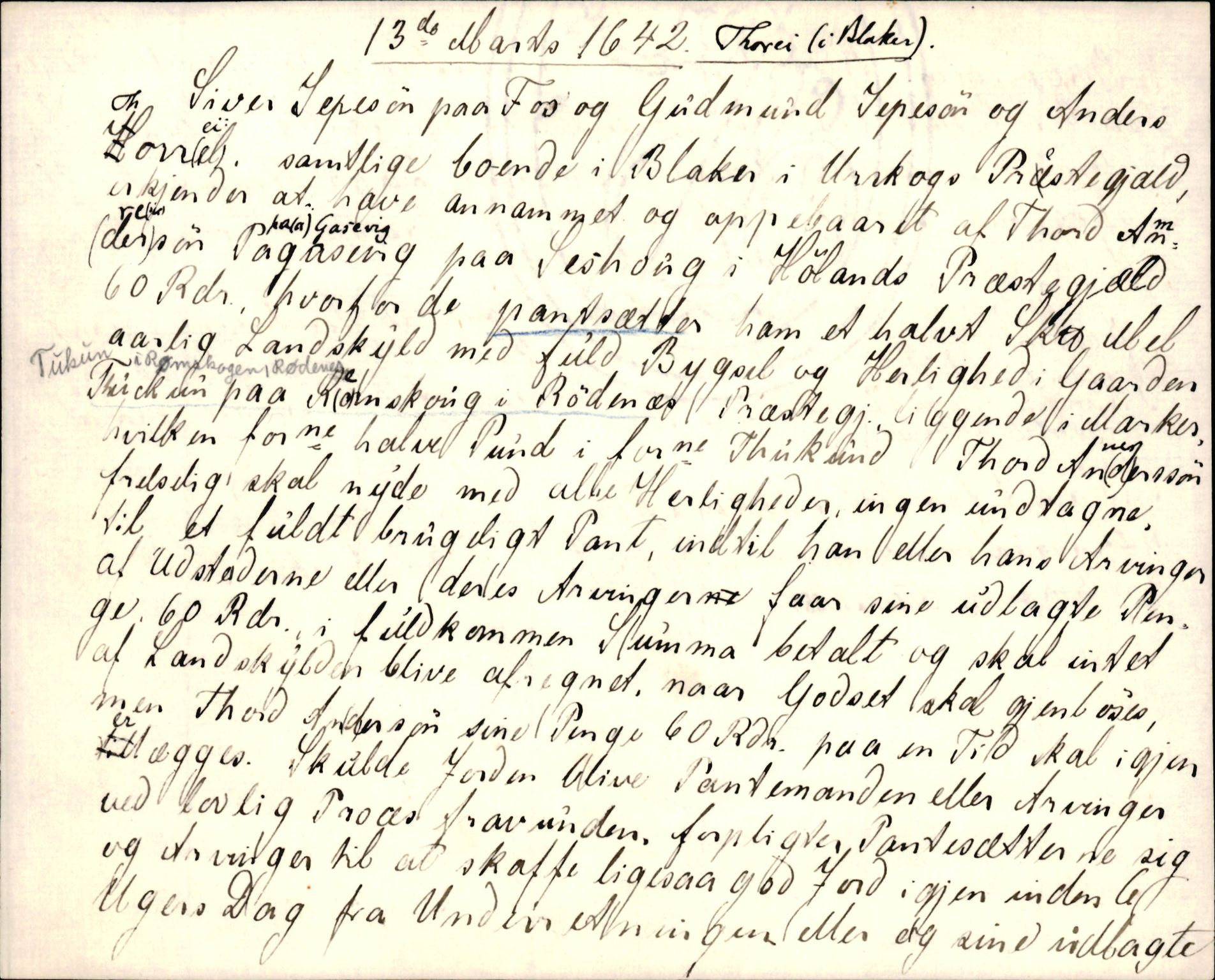 Riksarkivets diplomsamling, AV/RA-EA-5965/F35/F35d/L0003: Innlånte diplomer, seddelregister, 1621-1642, p. 745