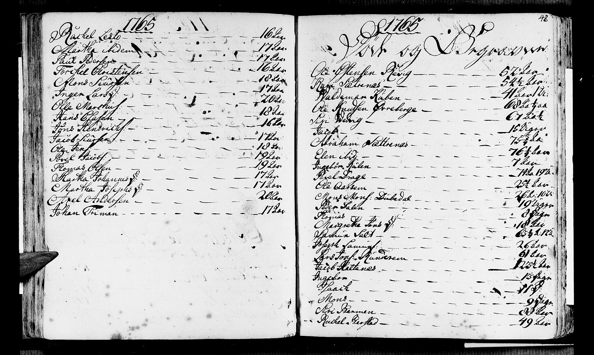 Selje sokneprestembete, AV/SAB-A-99938/H/Ha/Haa/Haaa: Parish register (official) no. A 5, 1760-1782, p. 48